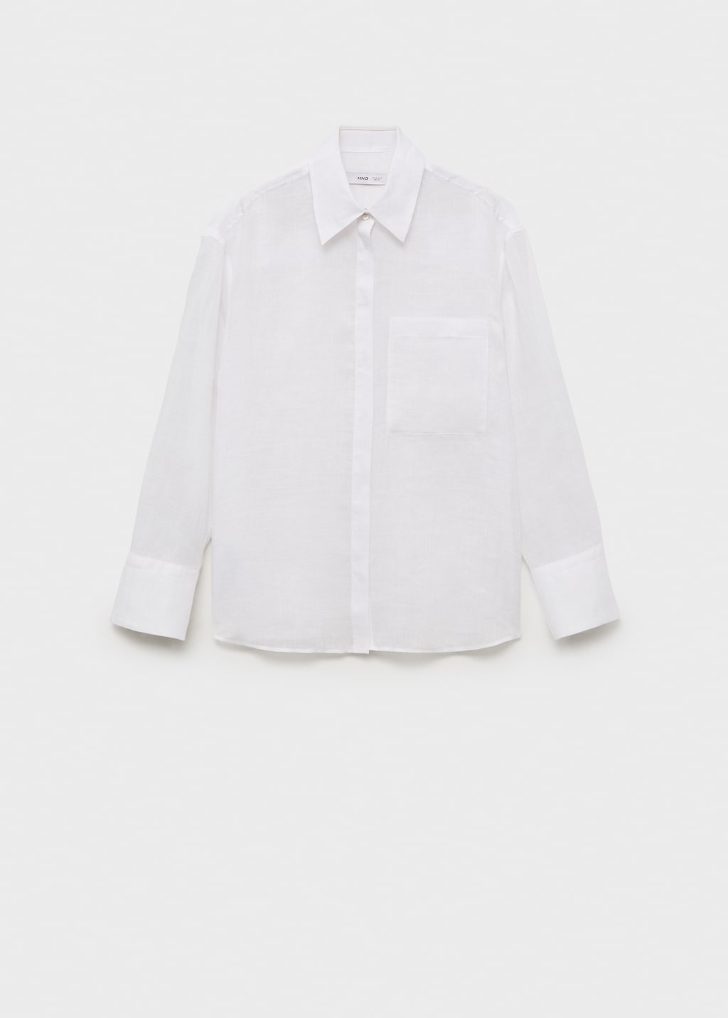 Ramie shirt with pocket