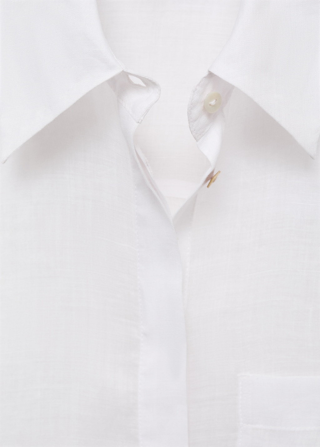 Ramie shirt with pocket