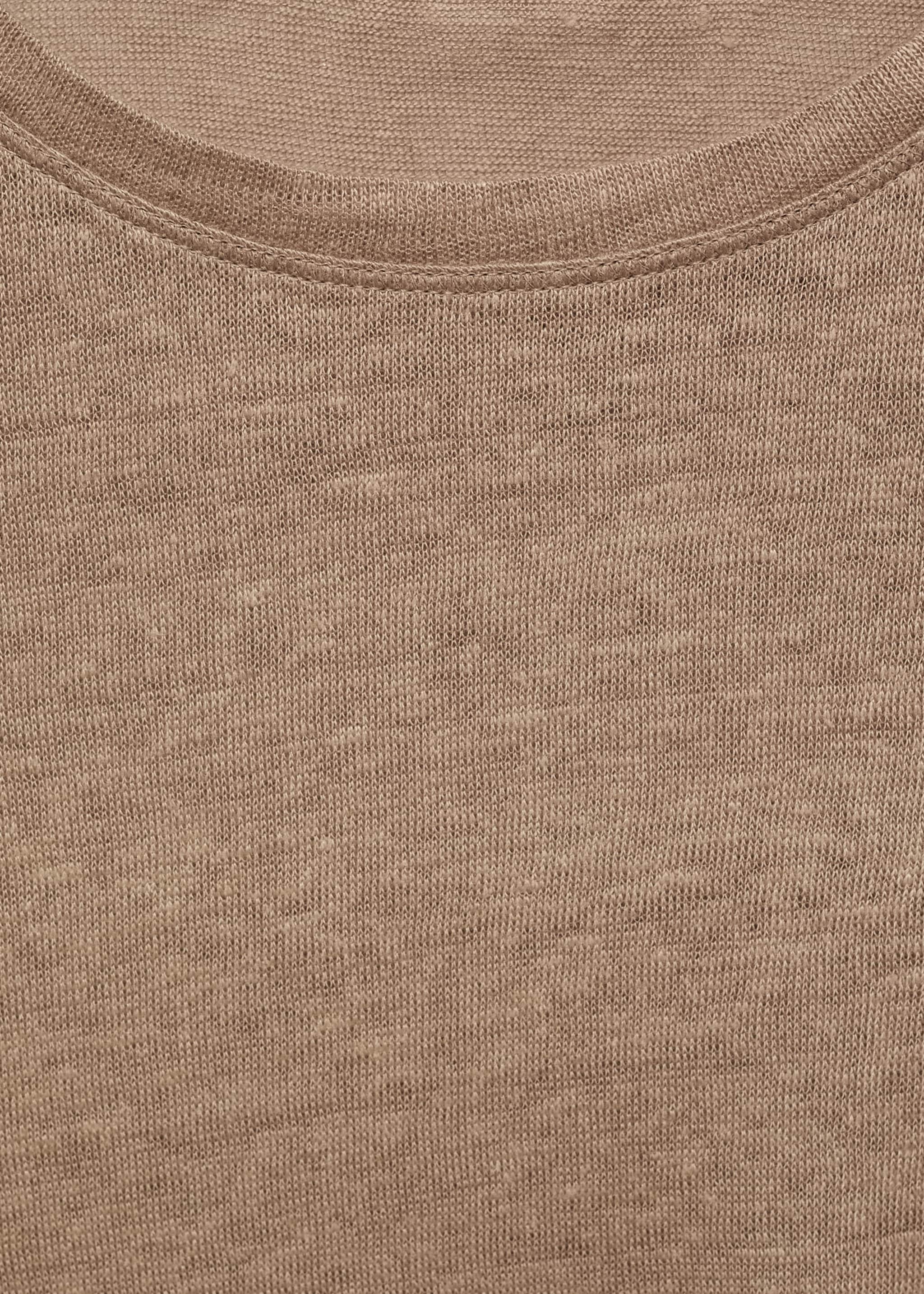 Short-sleeved linen t-shirt - Details of the article 8