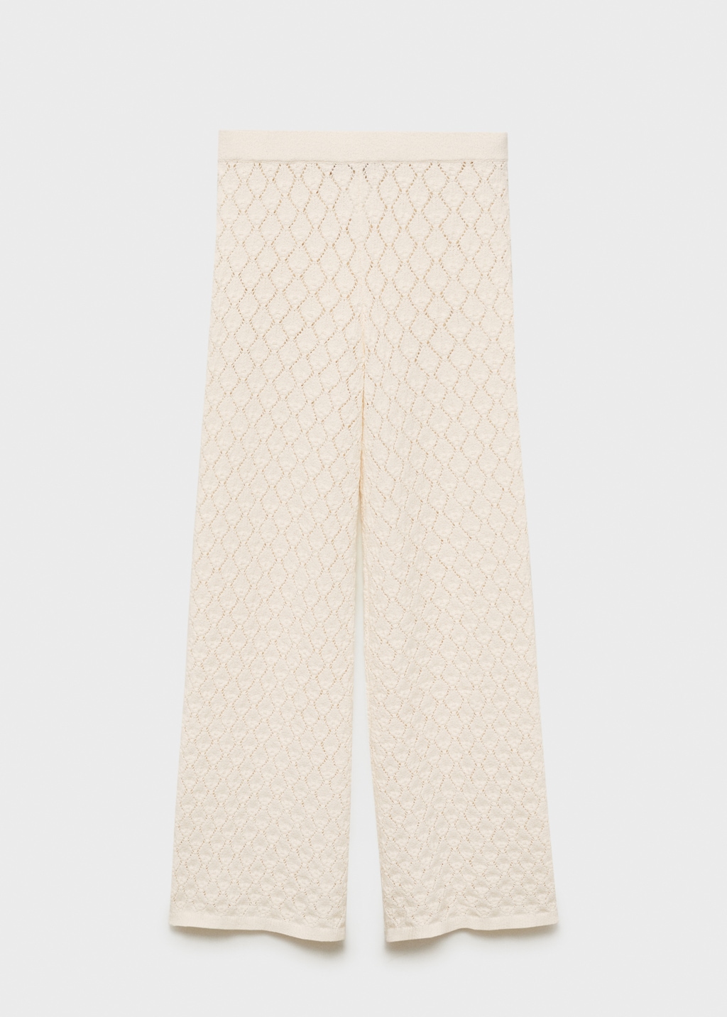 Openwork knit pants - Women | MANGO OUTLET USA
