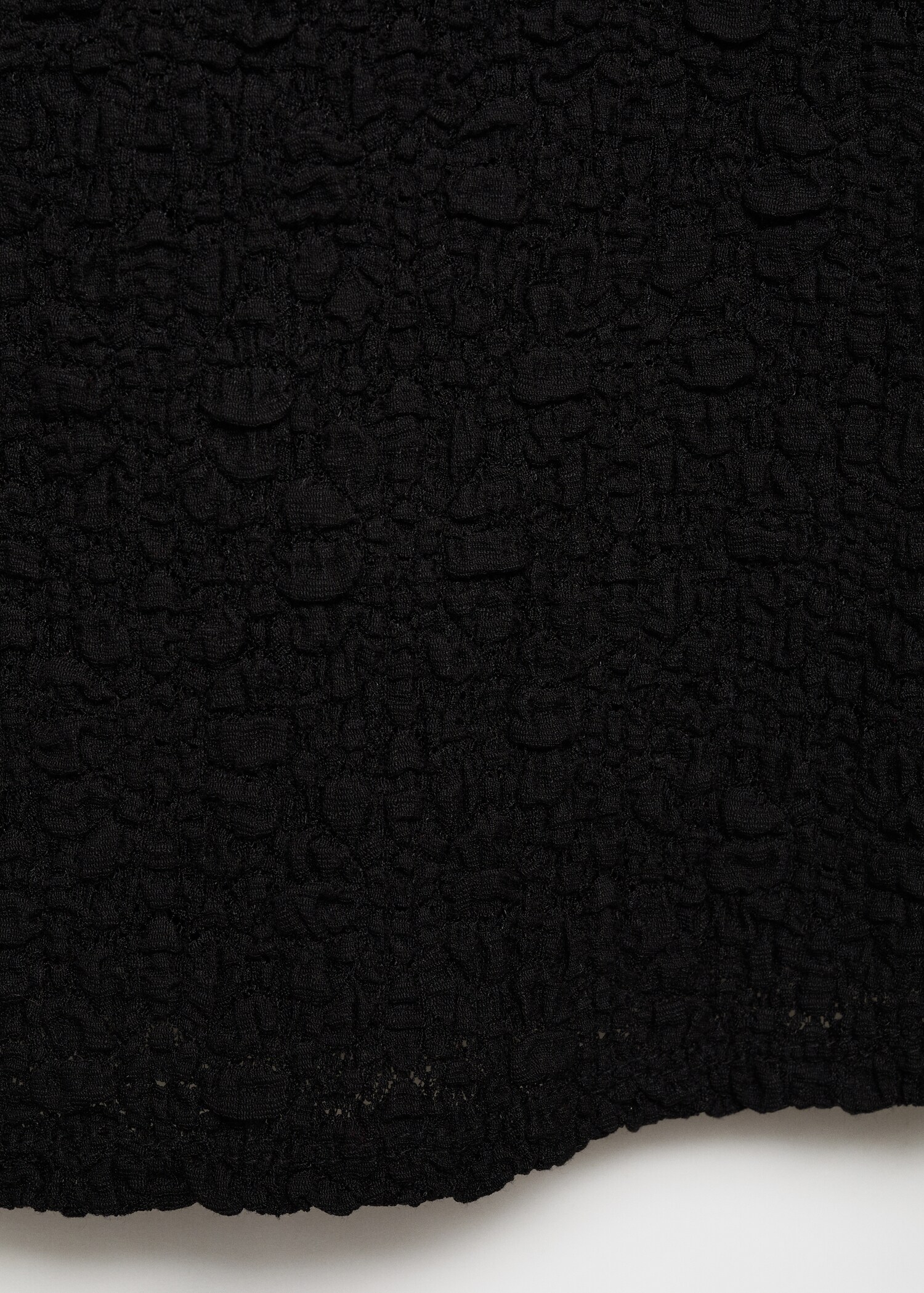 Textured cotton-blend t-shirt - Details of the article 0