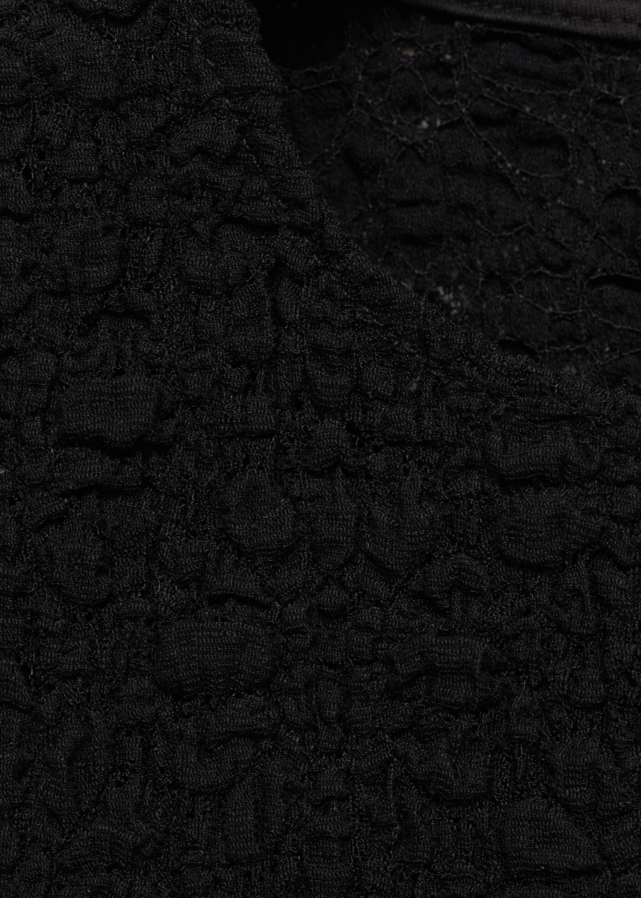 Textured cotton-blend t-shirt - Details of the article 8