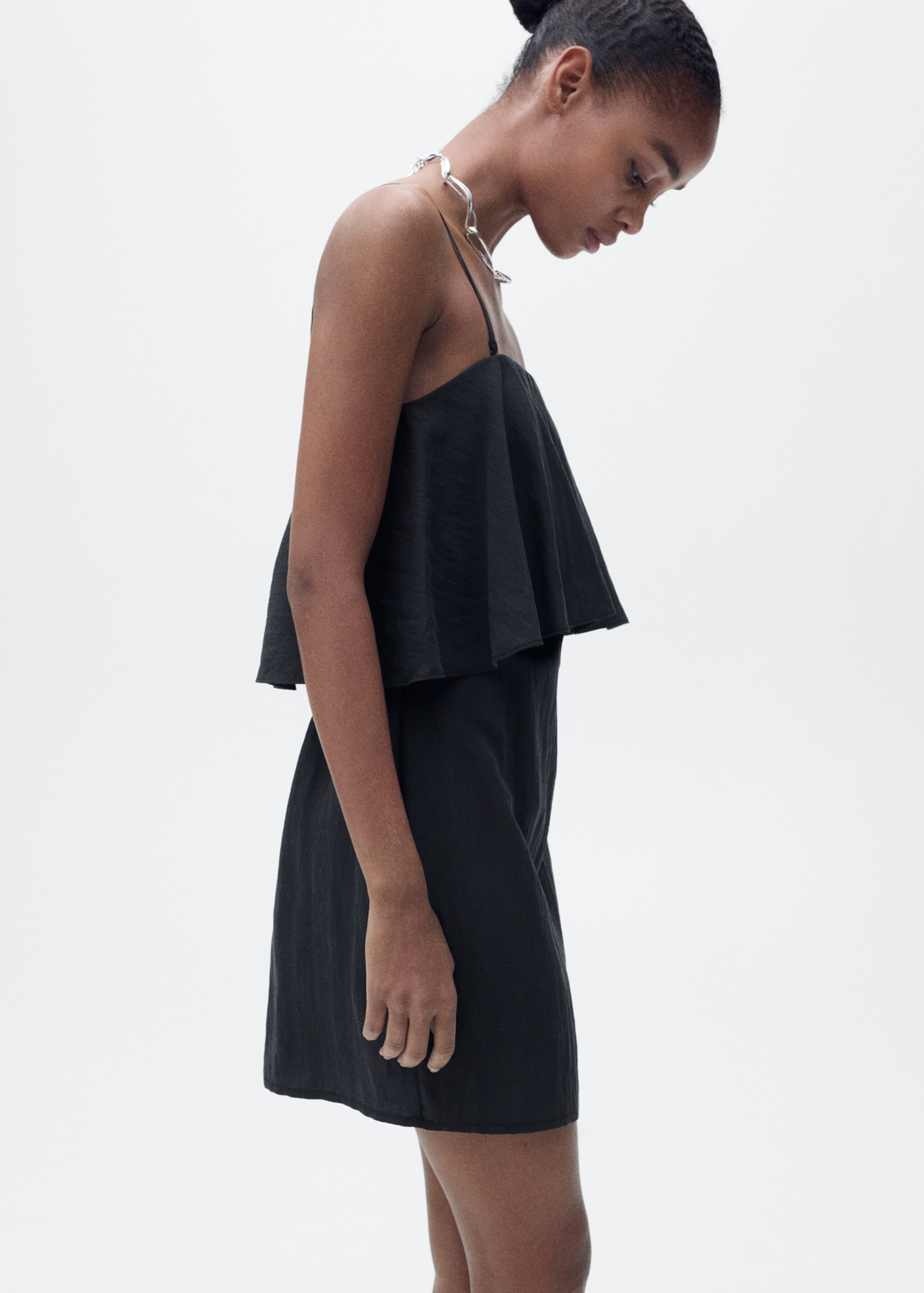Lyocell dress with ruffles - Details of the article 1