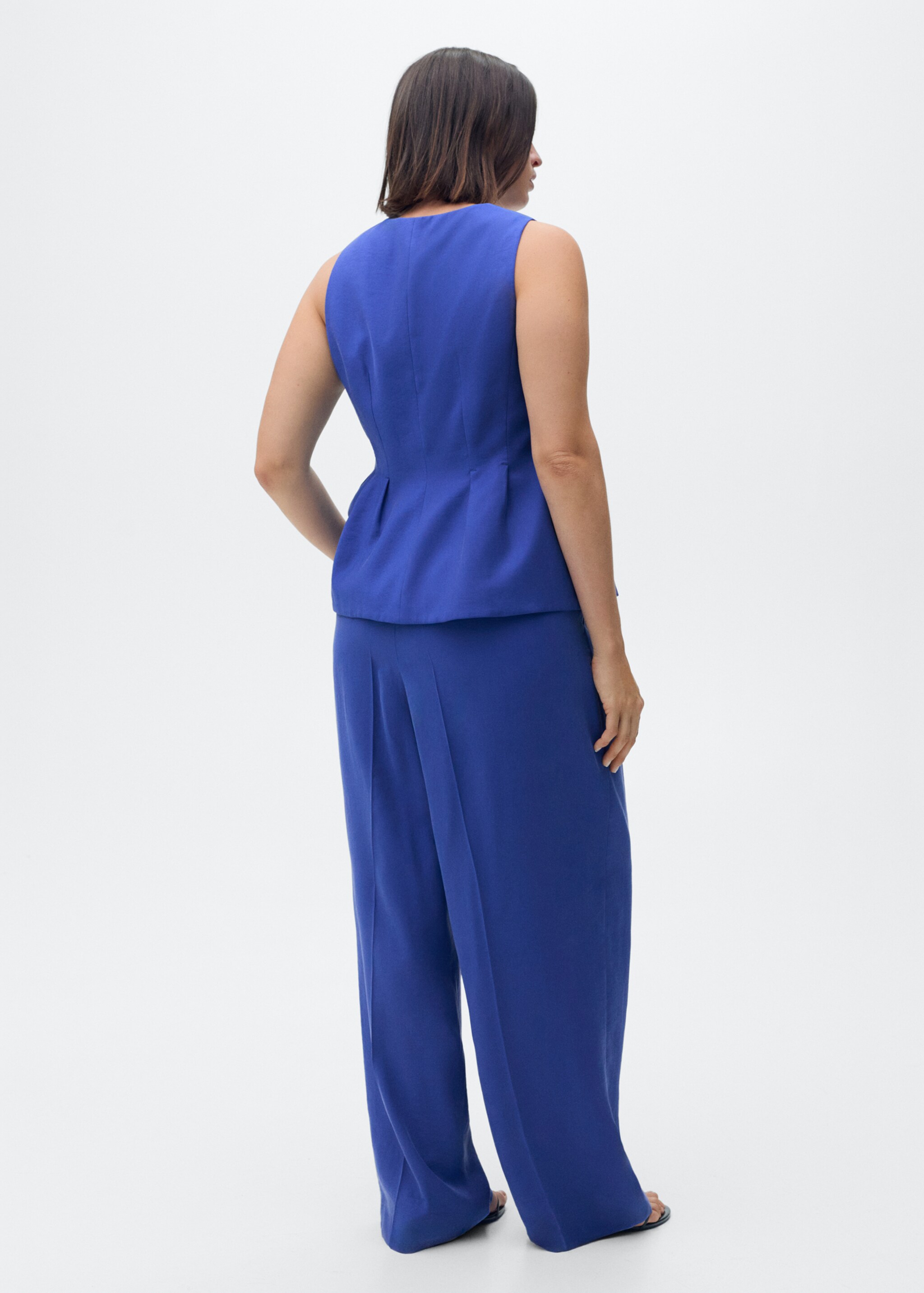 Pleated wideleg suit trousers - Details of the article 4