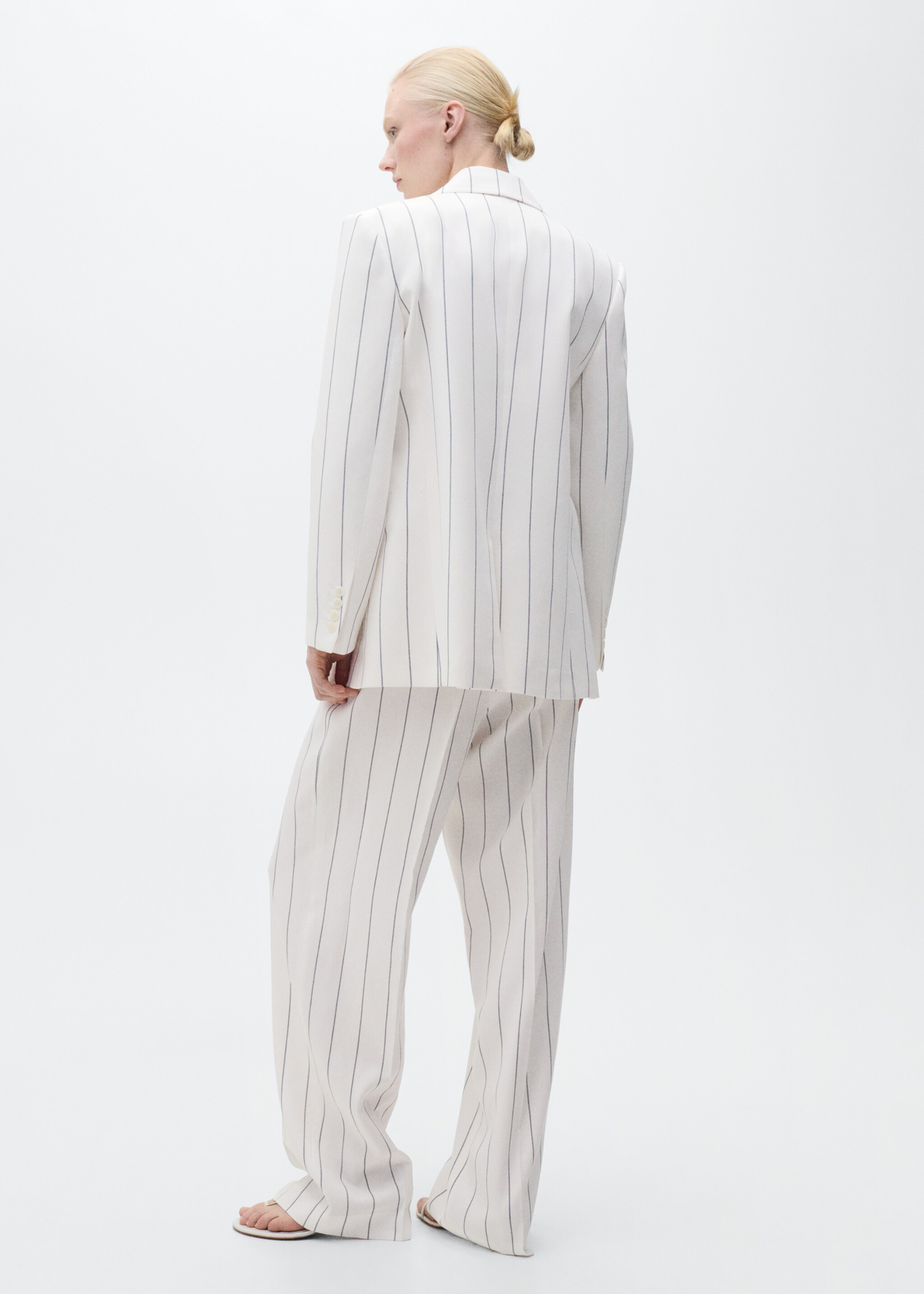 Striped suit trousers - Reverse of the article