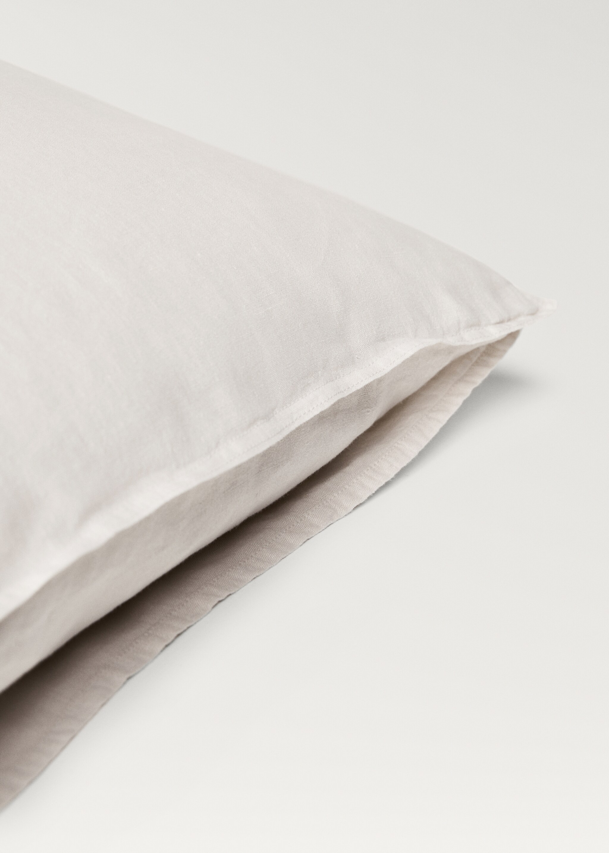 Dos fundas almohadas lino lavado 60x60 cm - Detalle del artículo 2