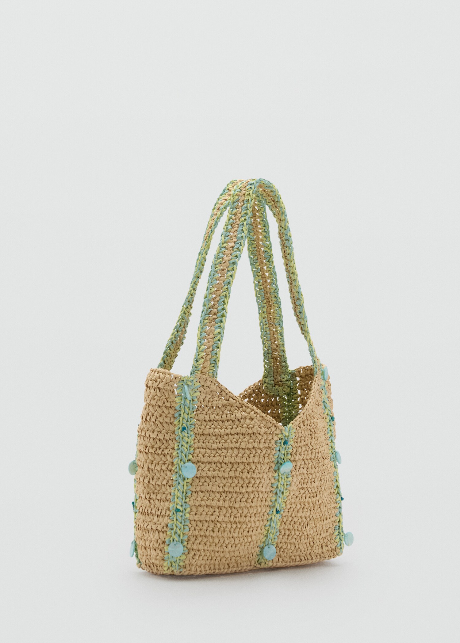 Sac raphia perles - Plan moyen