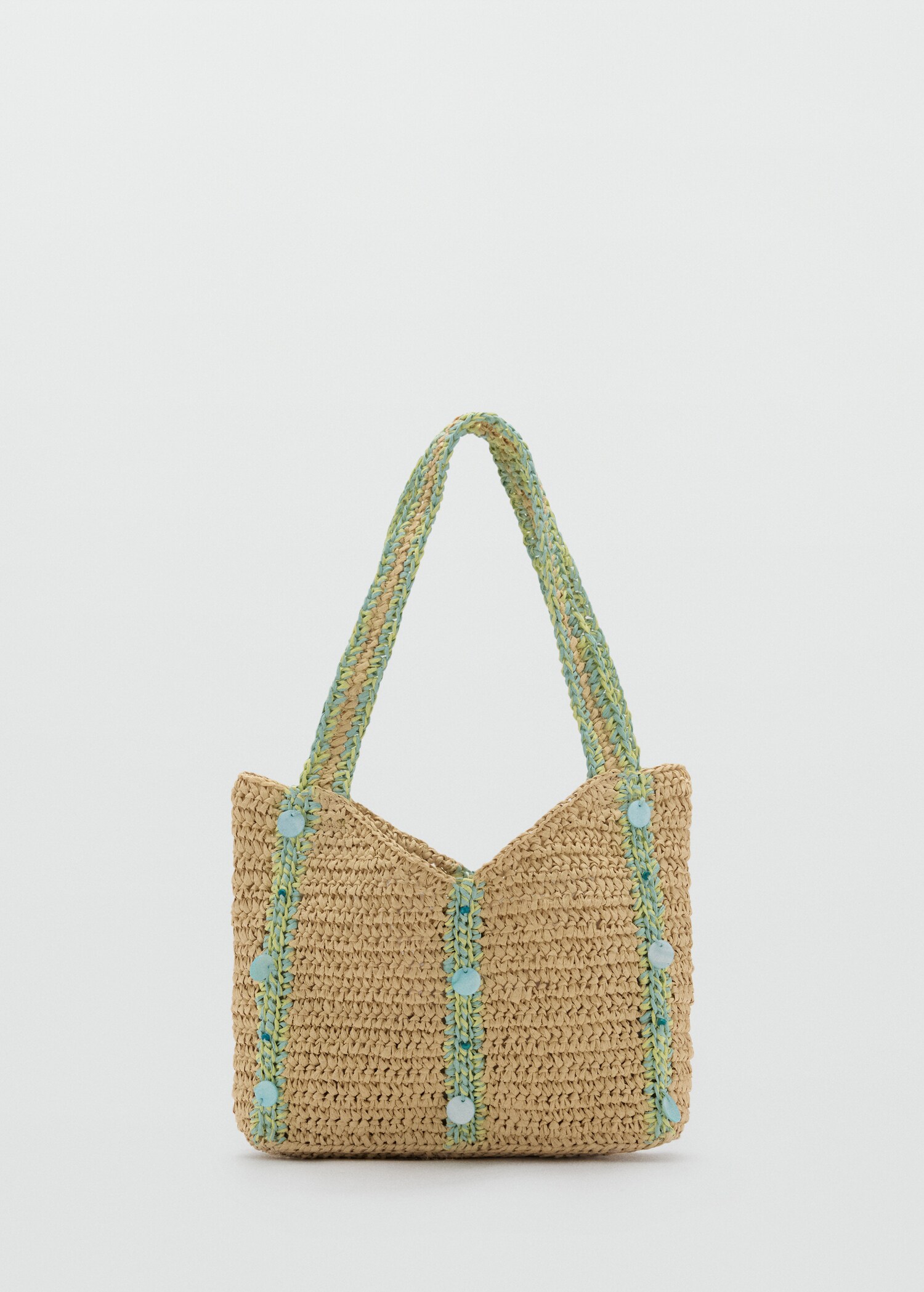 Sac raphia perles - Article sans modèle