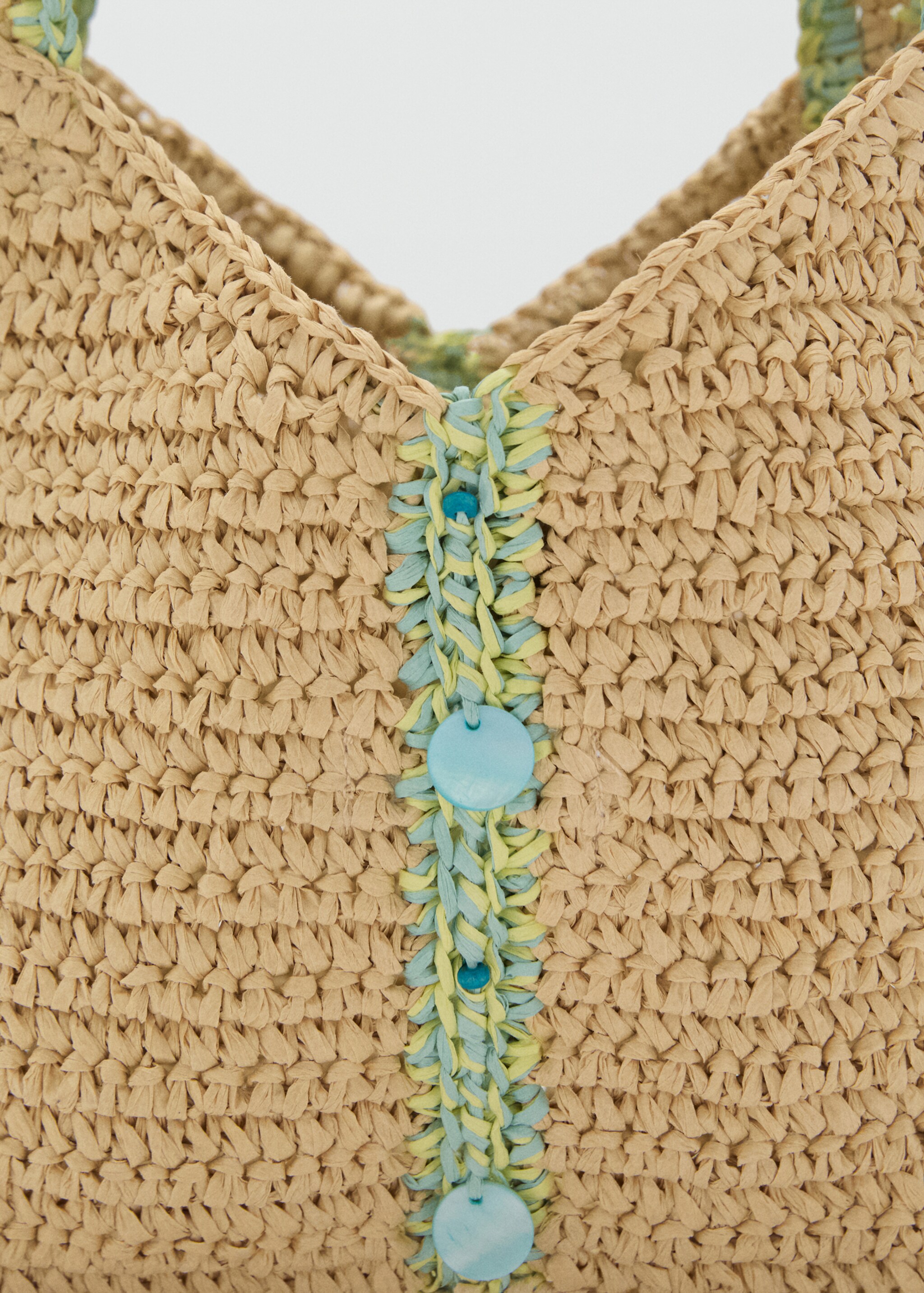 Raffia beaded bag - Details of the article 2