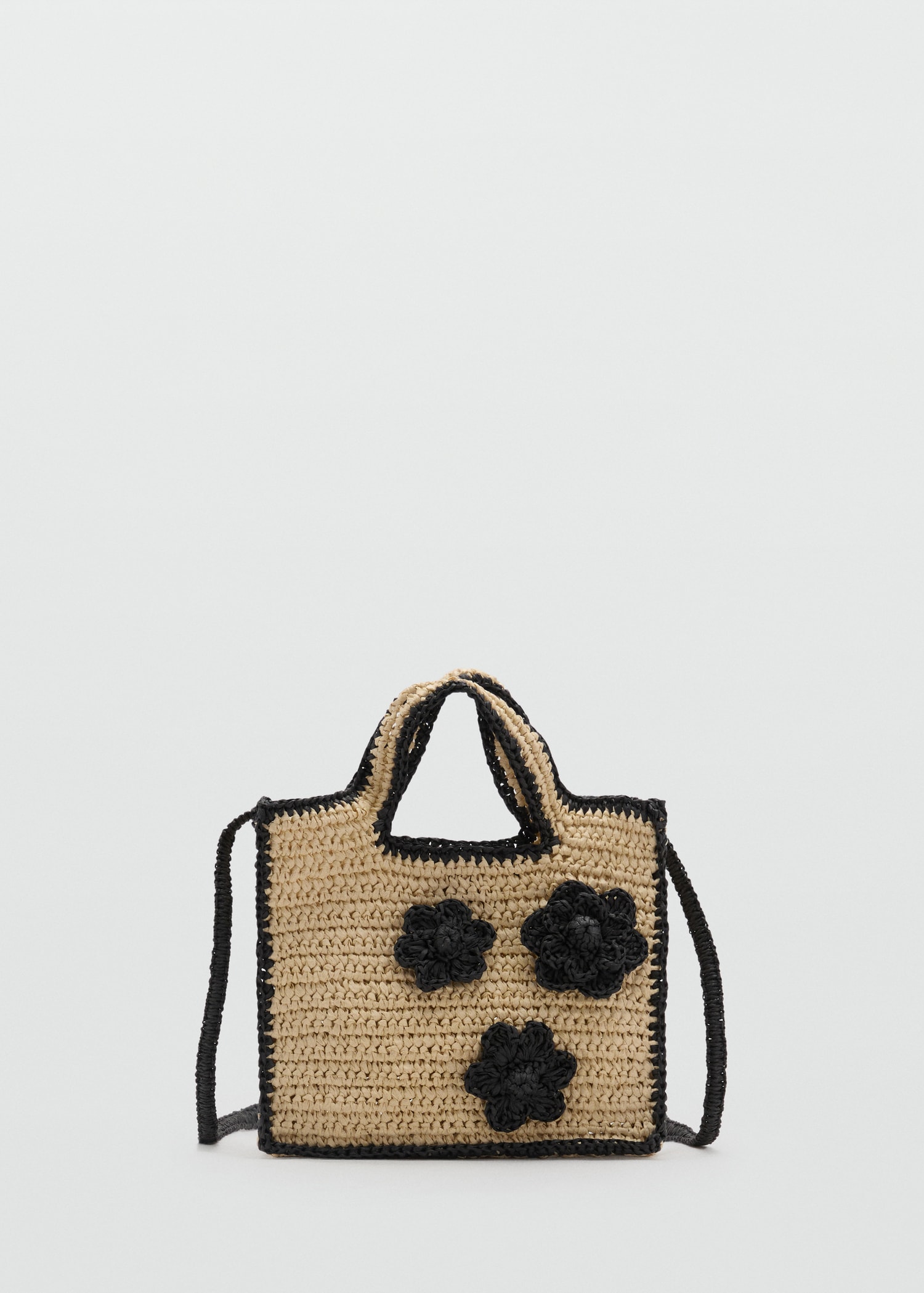 Sac fleurs effet raphia - Article sans modèle