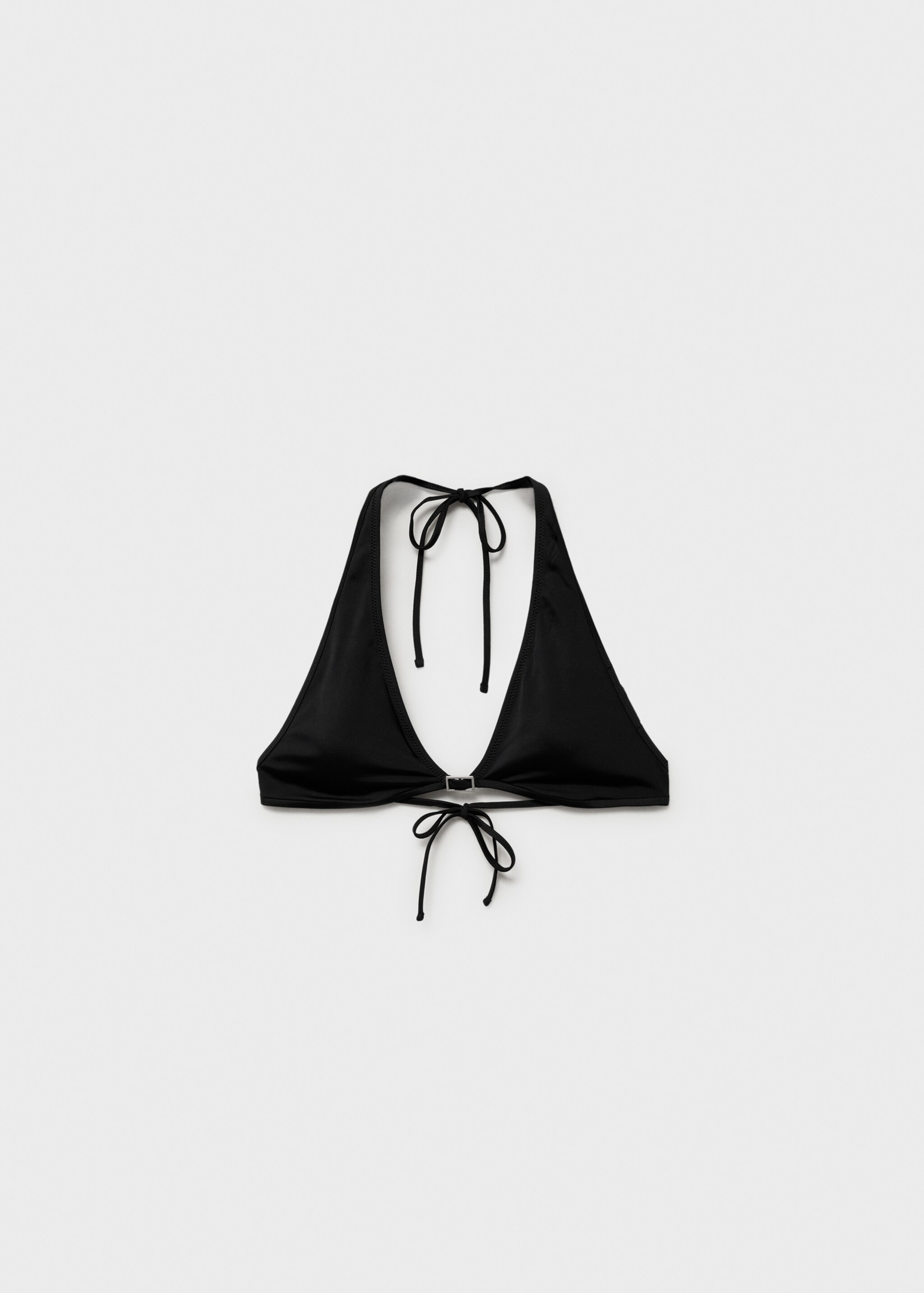 Halter bikini top with buckle detail - Article without model