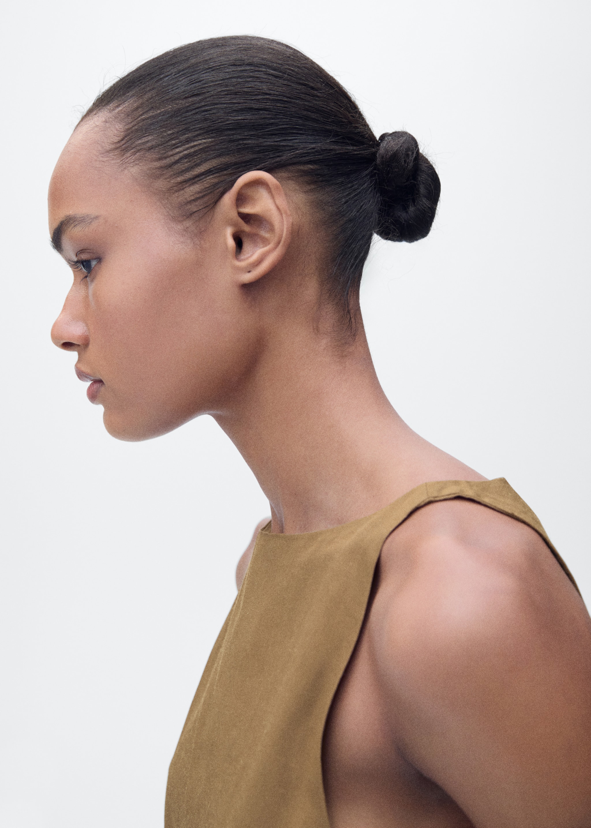 Linen blend top with bow - Details of the article 1