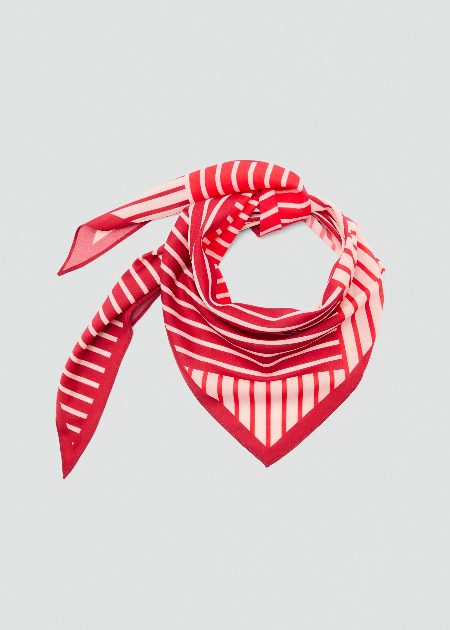Abstract stripe-print scarf - Details of the article 1