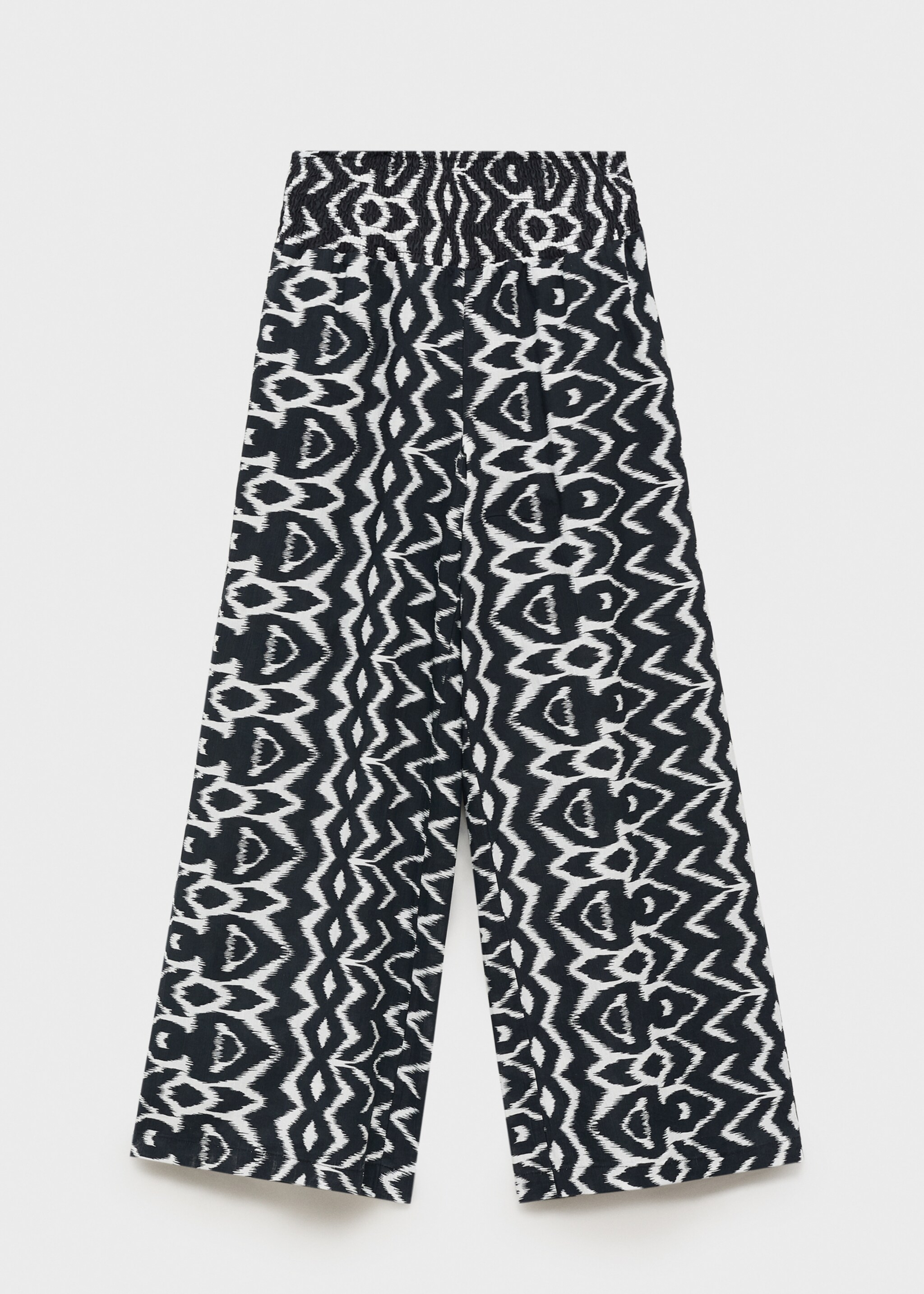 Printed straight trousers - Article without model