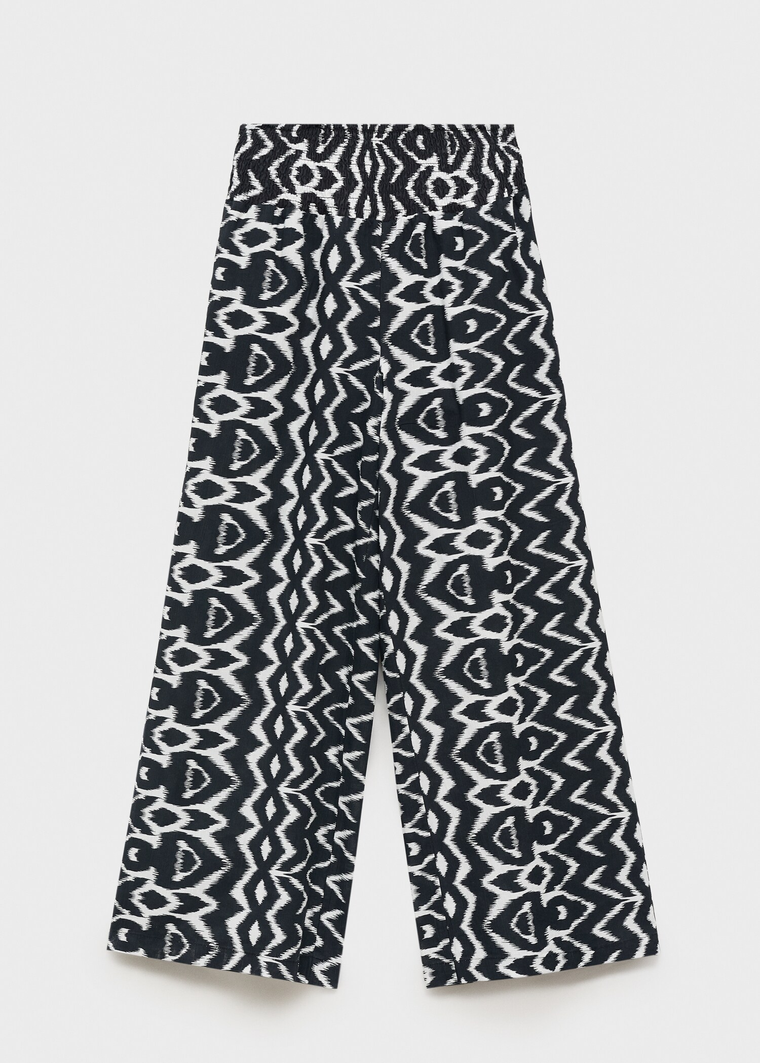 Printed straight trousers - Article without model