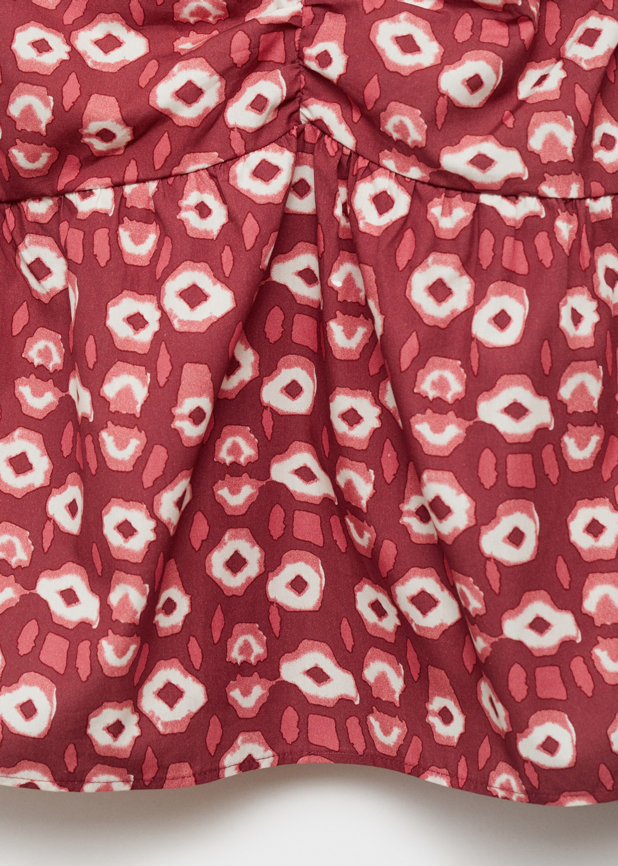 Gekräuseltes Printkleid - Detail des Artikels 0