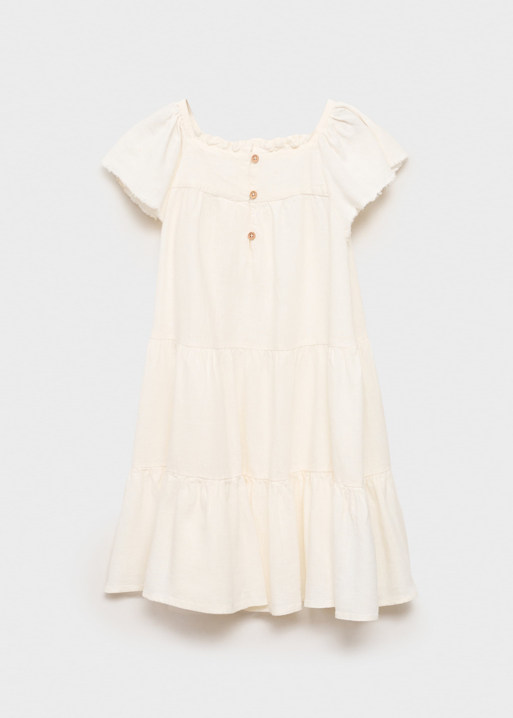 Ruffled linen dress - Reverse of the article