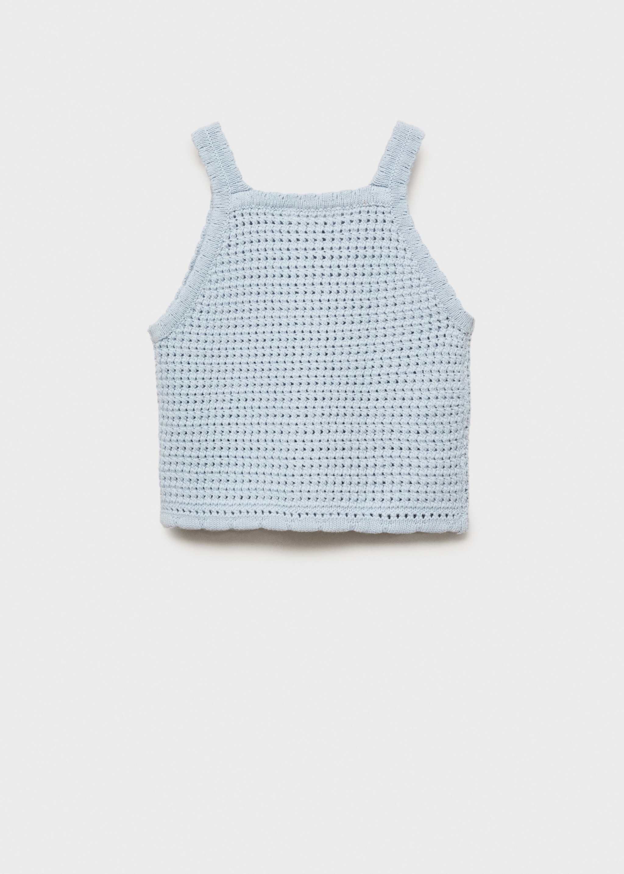 Buttoned knit top - Reverse of the article