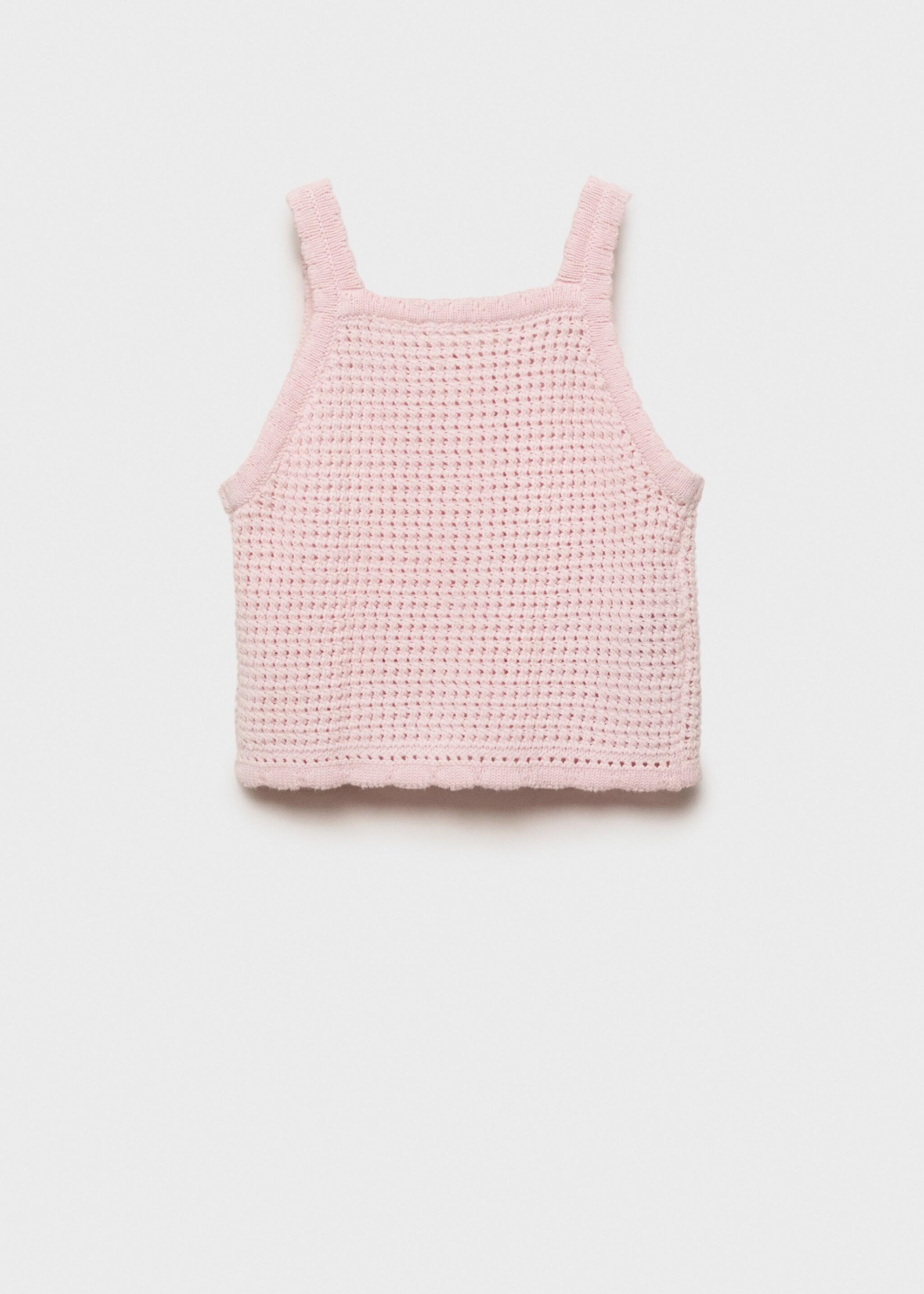Buttoned knit top - Reverse of the article