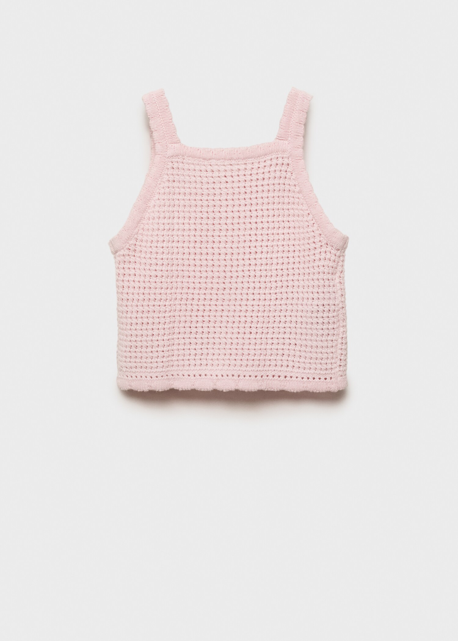 Buttoned knit top - Reverse of the article