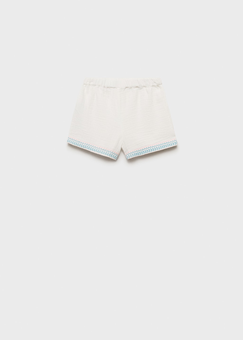 Bambula embroidered shorts - Kids | MANGO USA