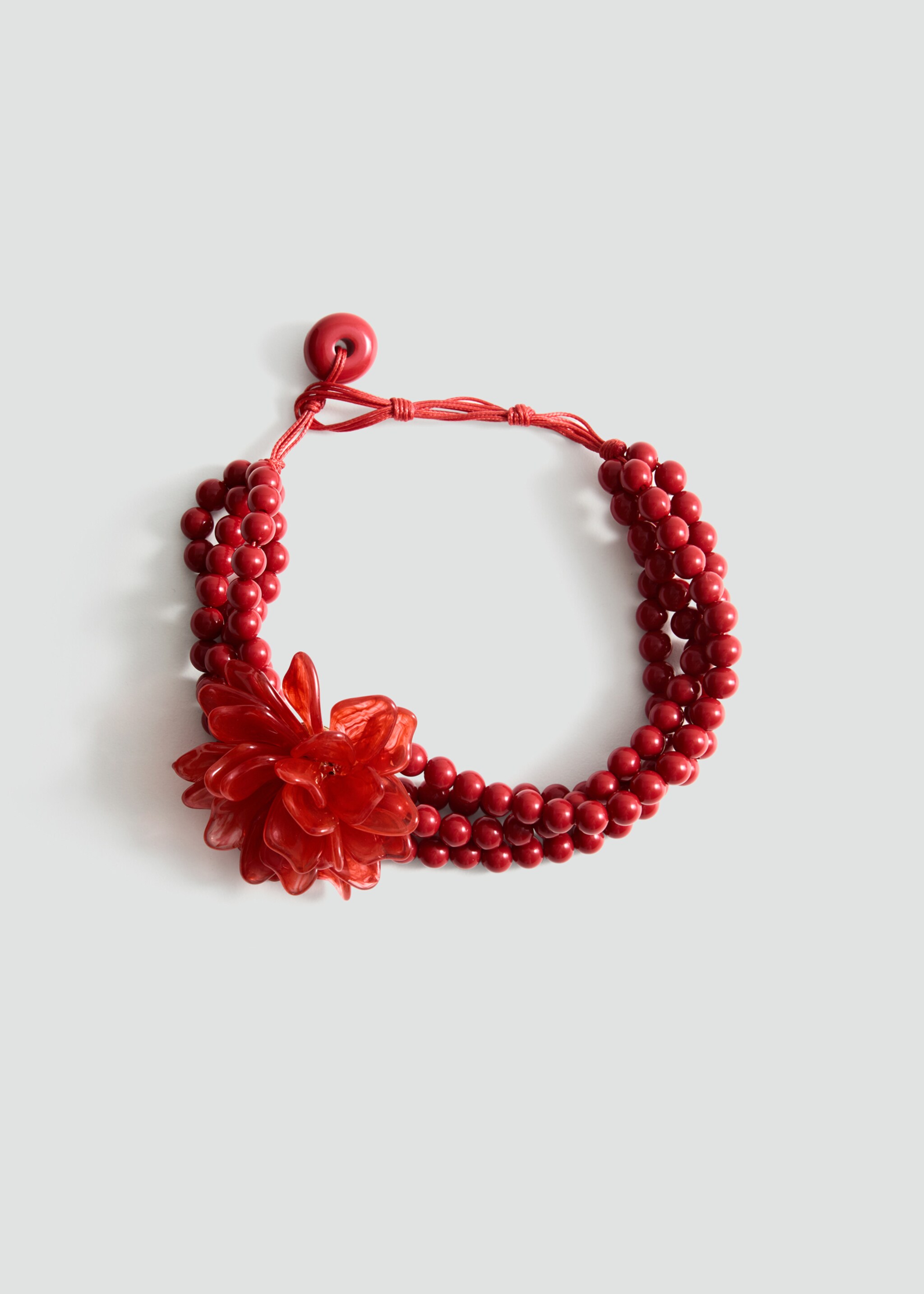 Halsband pärlor blomdetalj - Artikel utan modell