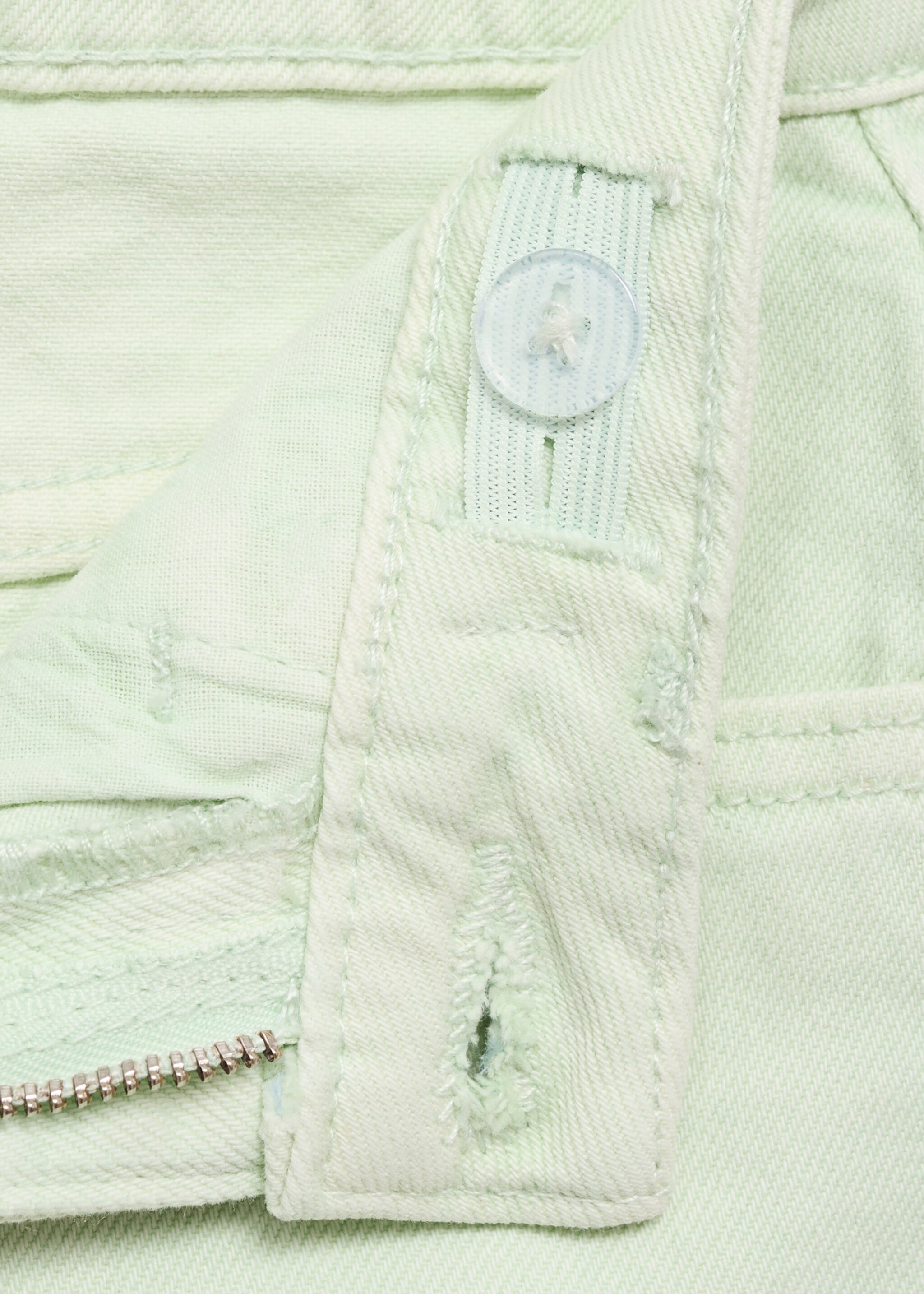 Shorts vaqueros bajo deshilachado - Detalle del artículo 0