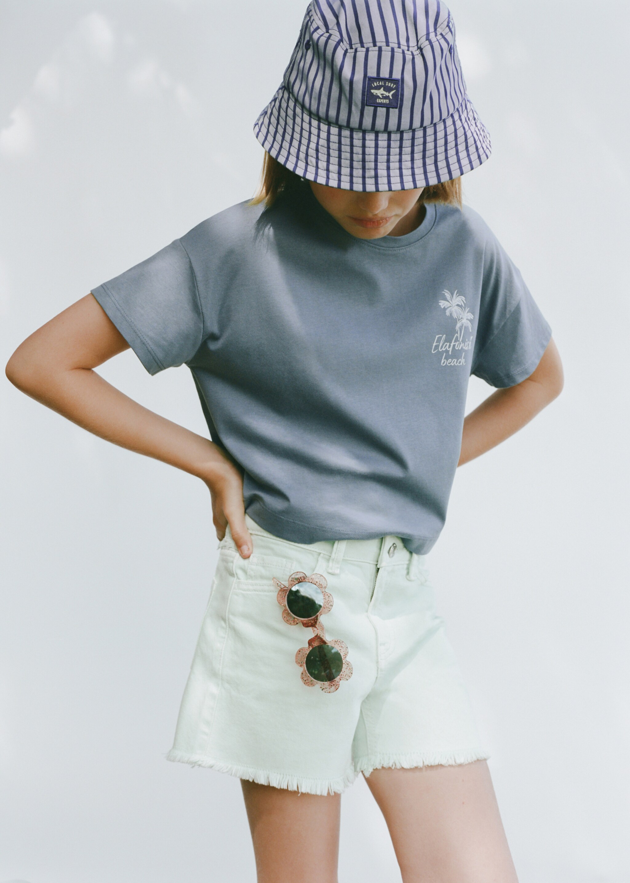 Short en jean revers effilochés - Détail de l'article 5