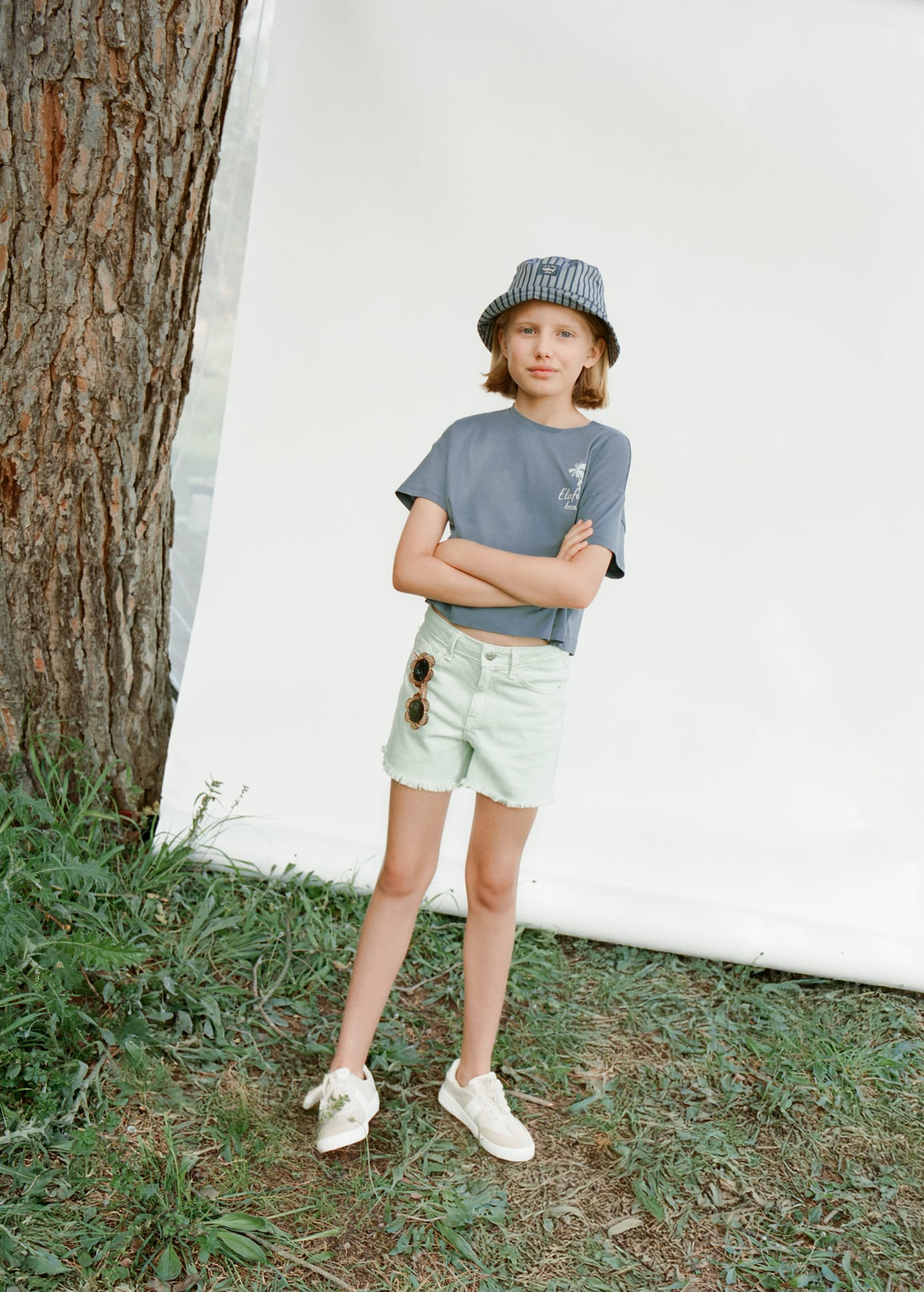 Short denim orlo sfilacciato - Dettaglio dell'articolo 6
