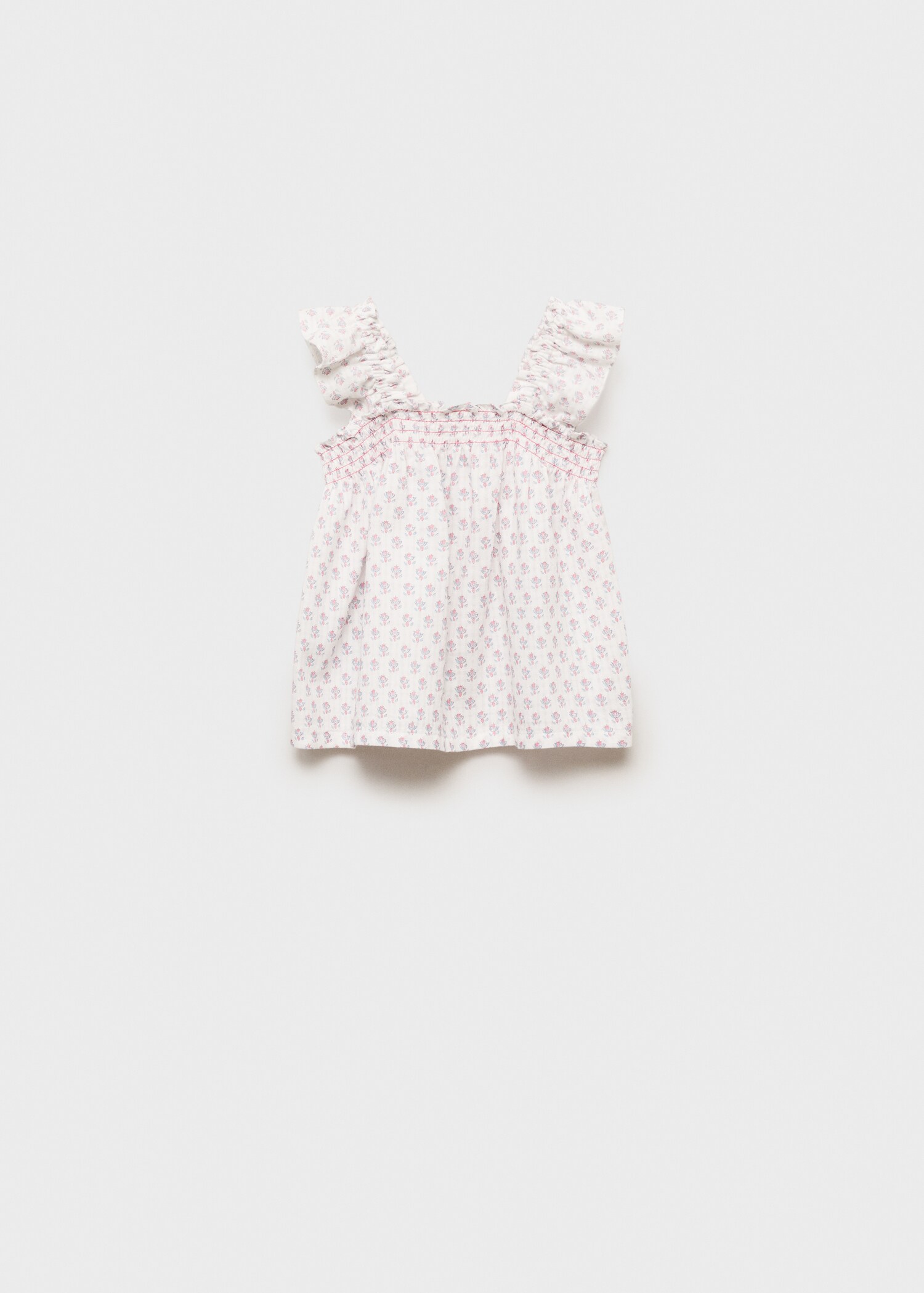 Ruffled embroidered blouse - Article without model
