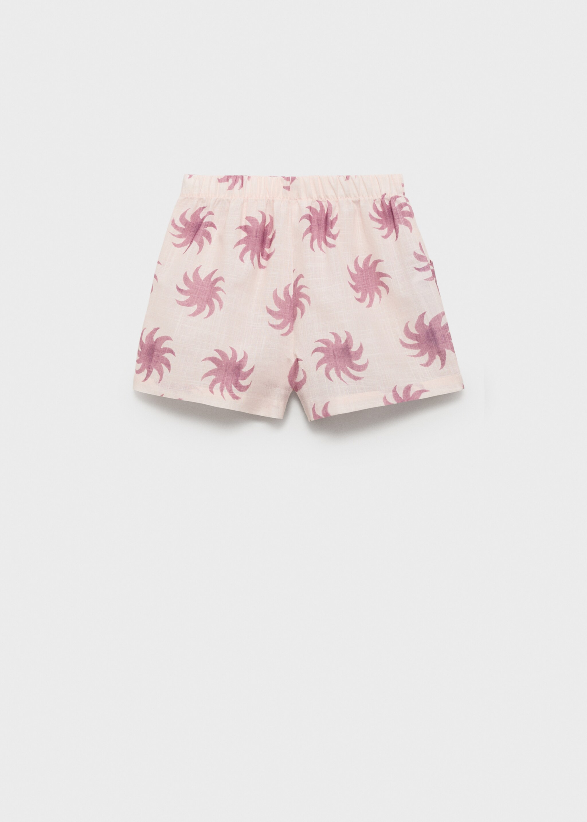 Printed cotton shorts - Reverse of the article