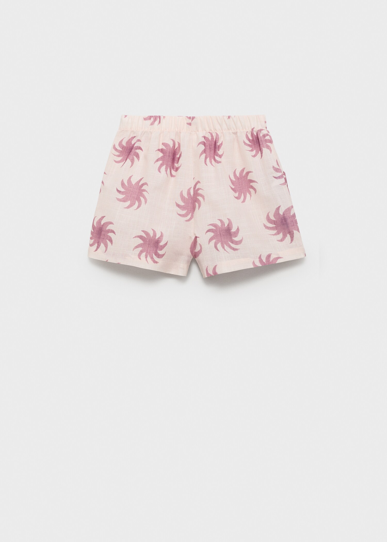 Printed cotton shorts - Reverse of the article