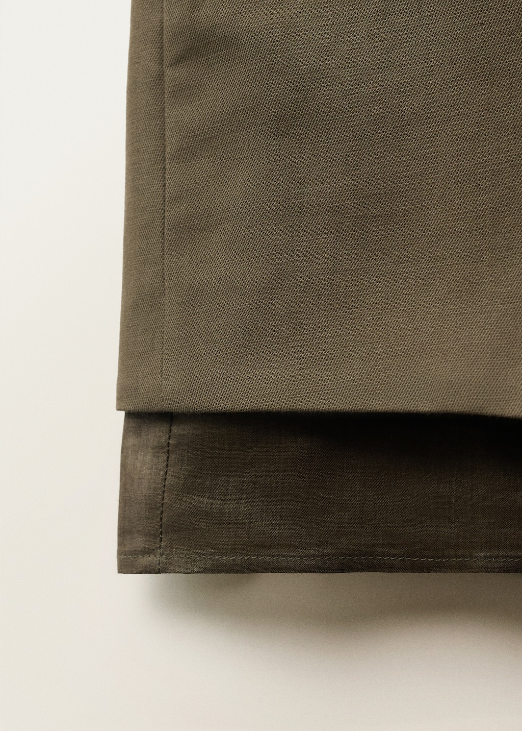 Mango Combined linen-blend shorts thumbnail