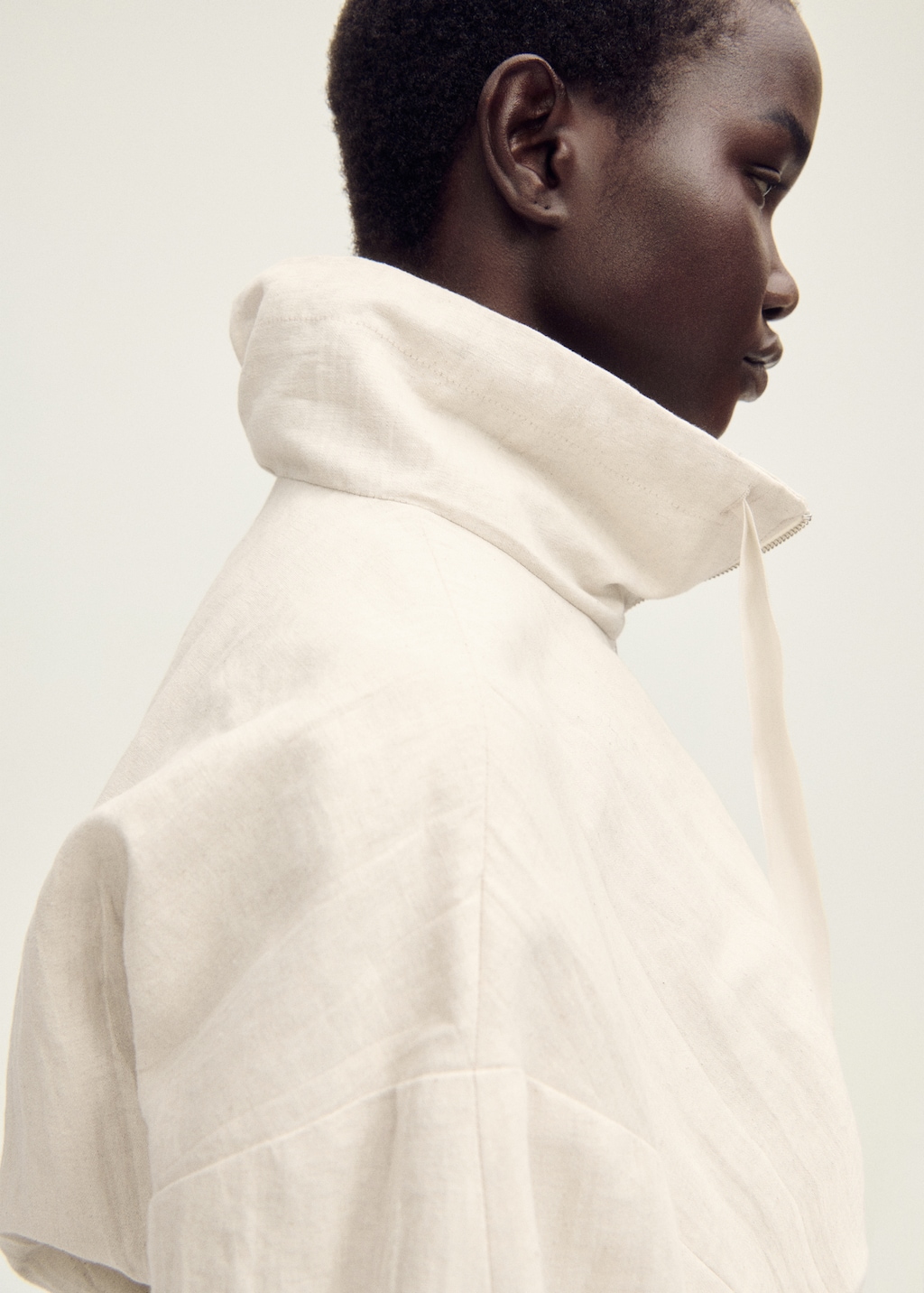 Linen-blend cropped jacket - Women | MANGO USA Linen-blend cropped jacket - Women | MANGO USA