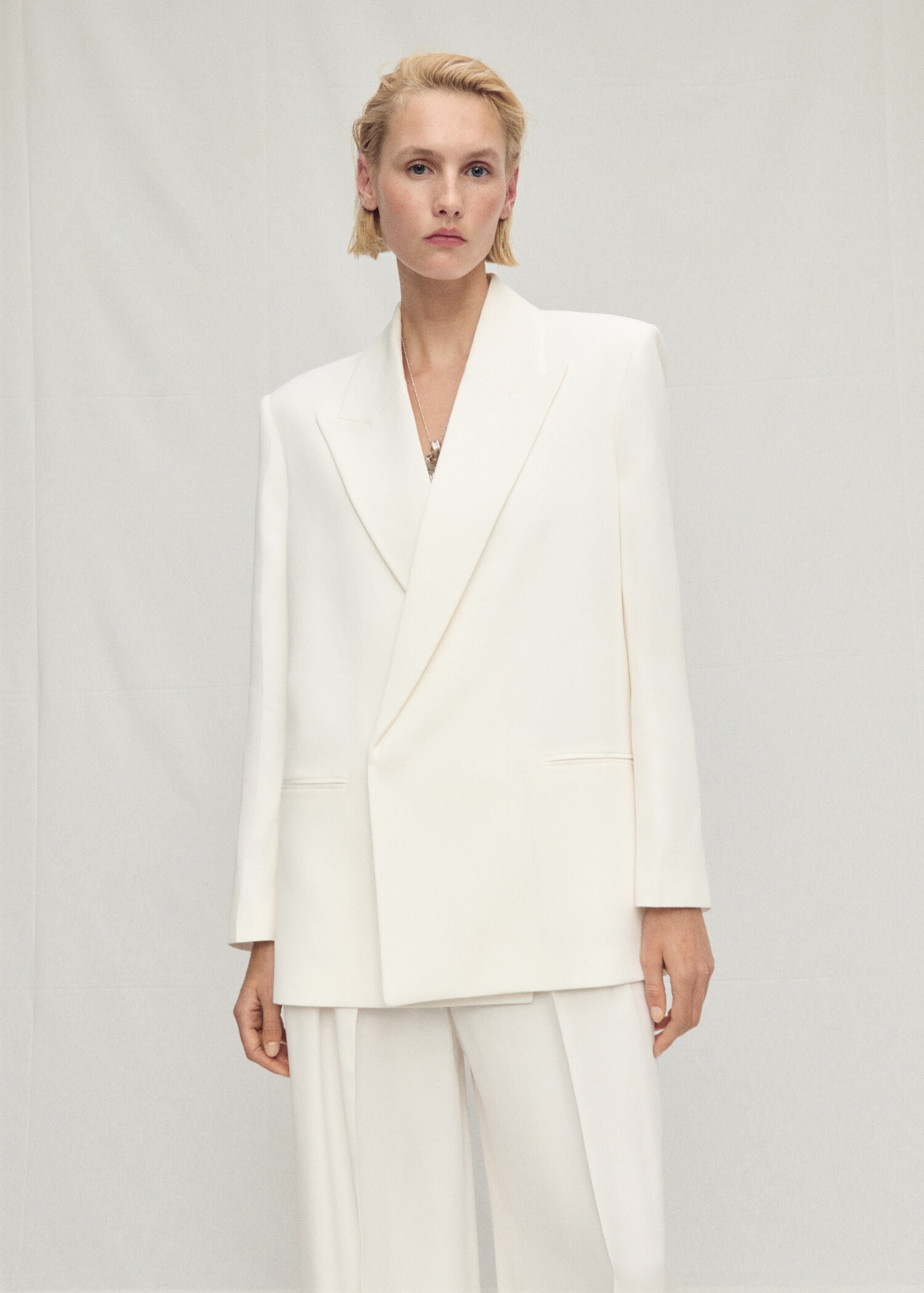 Blazer costume lyocell croisé - Détail de l'article 1