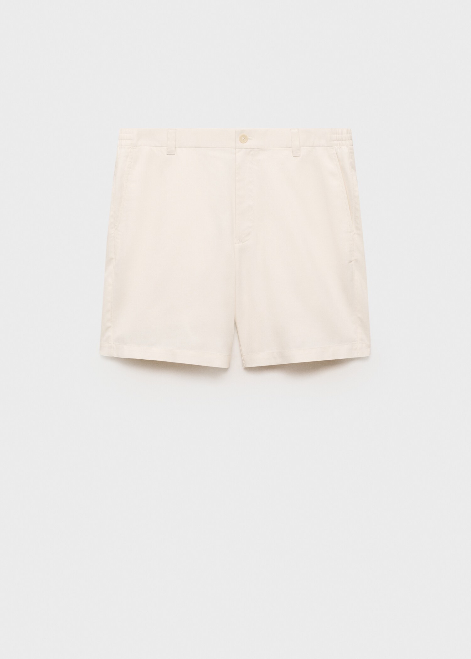 Straight fluid bermuda shorts - Article without model