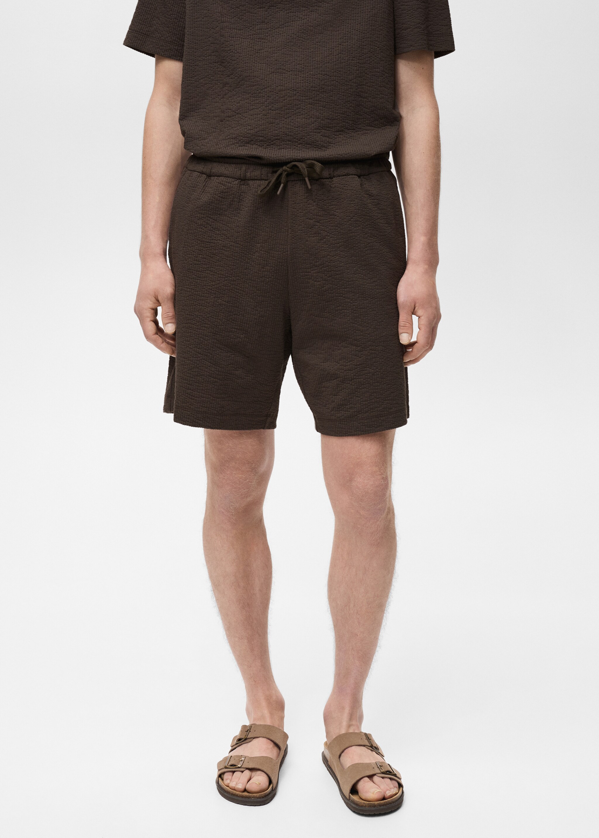 Bermudas seersucker cordón - Plano medio