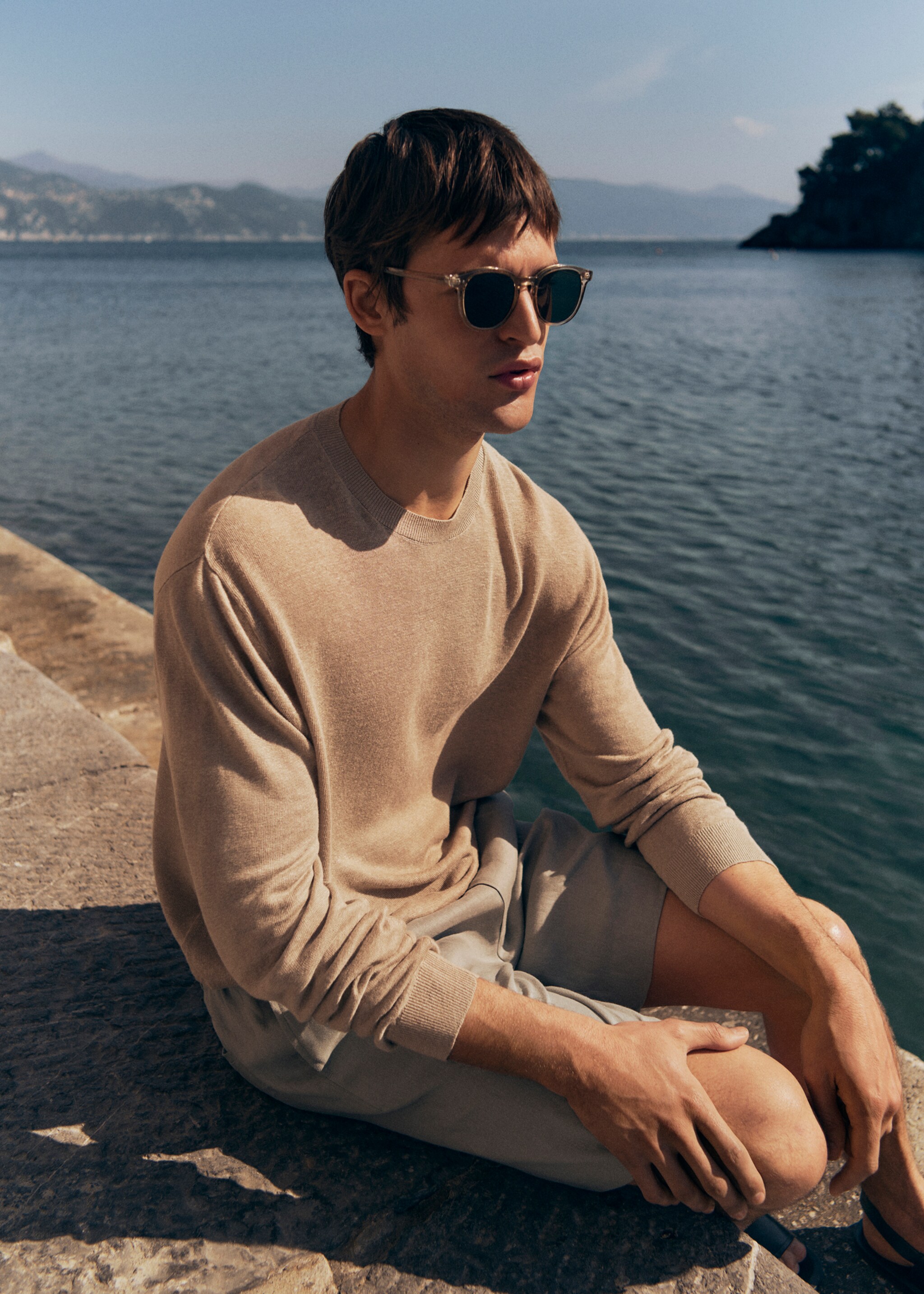 Fließender Pullover aus 100 % Leinen - Detail des Artikels 3