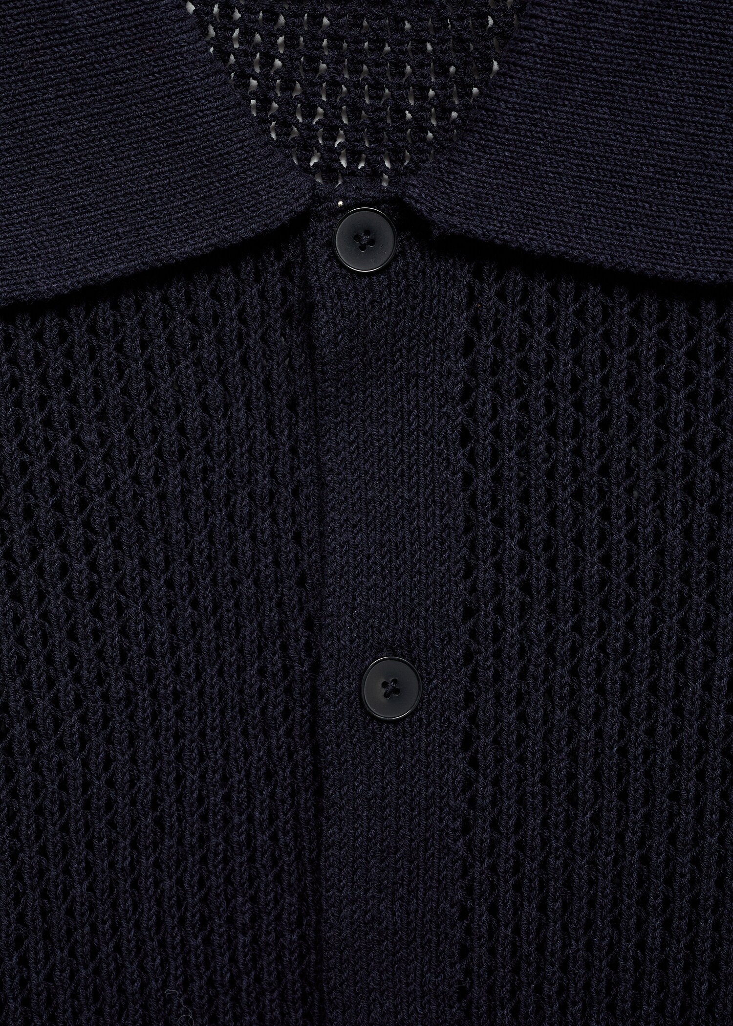 Chemise coton maille ajourée - Détail de l'article 8
