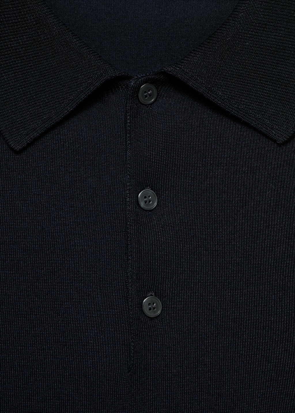 Fine-knit lyocell polo shirt