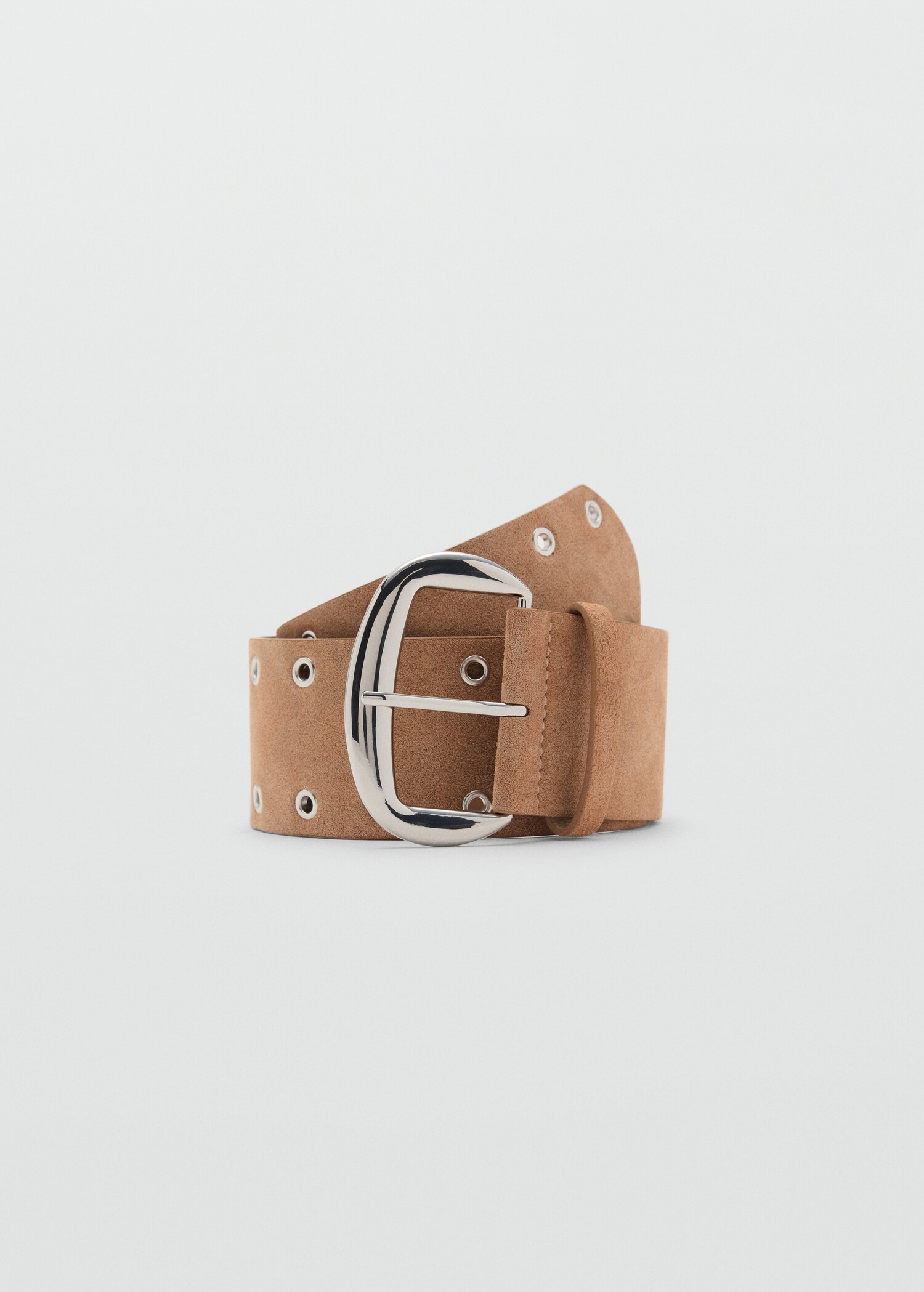 Wide studded leather belt - Article without model