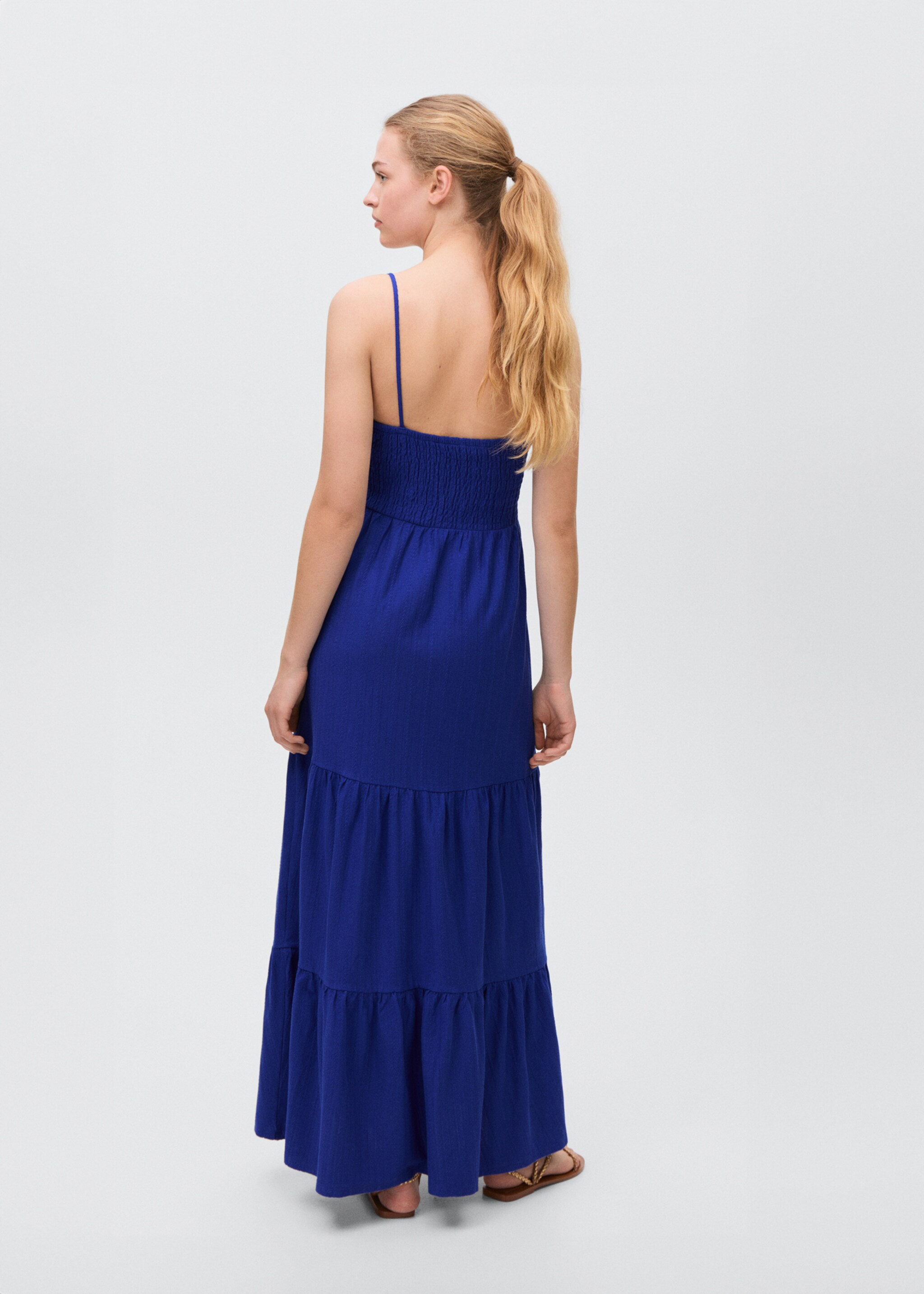Ruched tiered dress - Reverse of the article