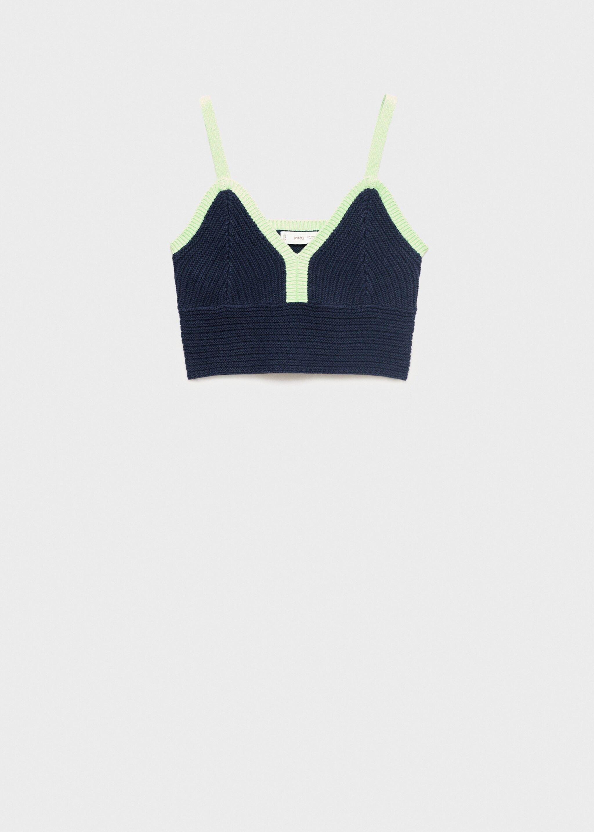 Contrasting crochet top - Article without model