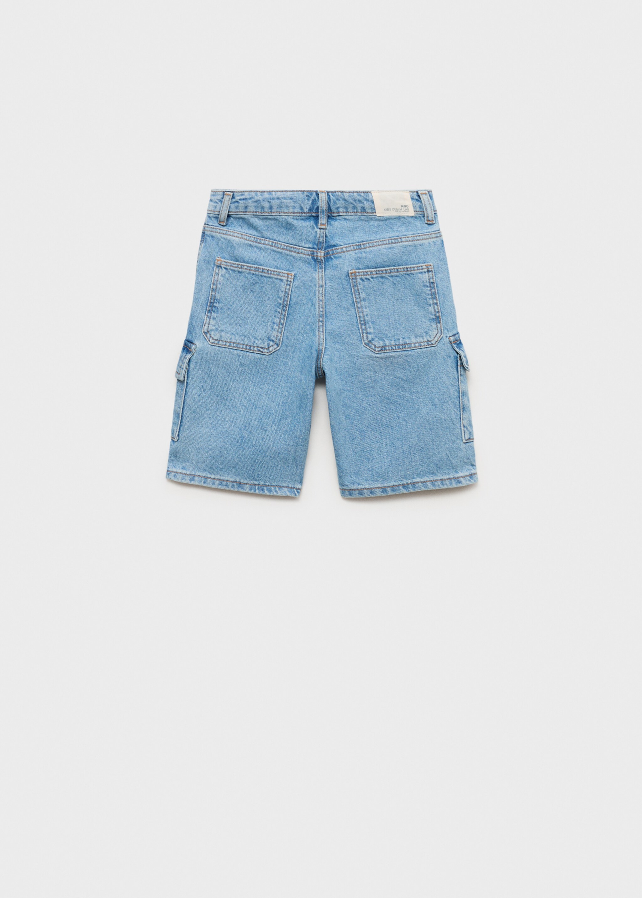 Denim cargo shorts - Reverse of the article
