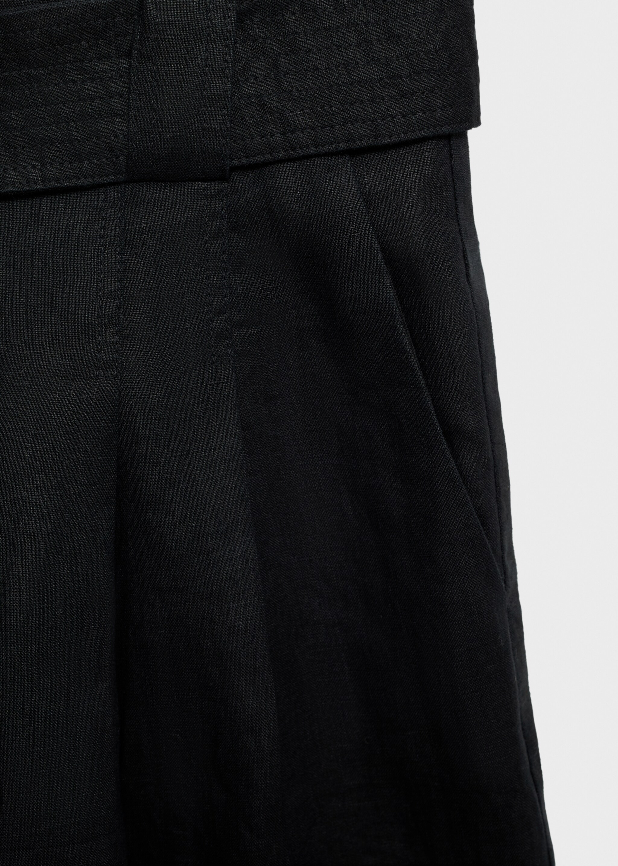 Bermuda lin ceinture - Détail de l'article 0
