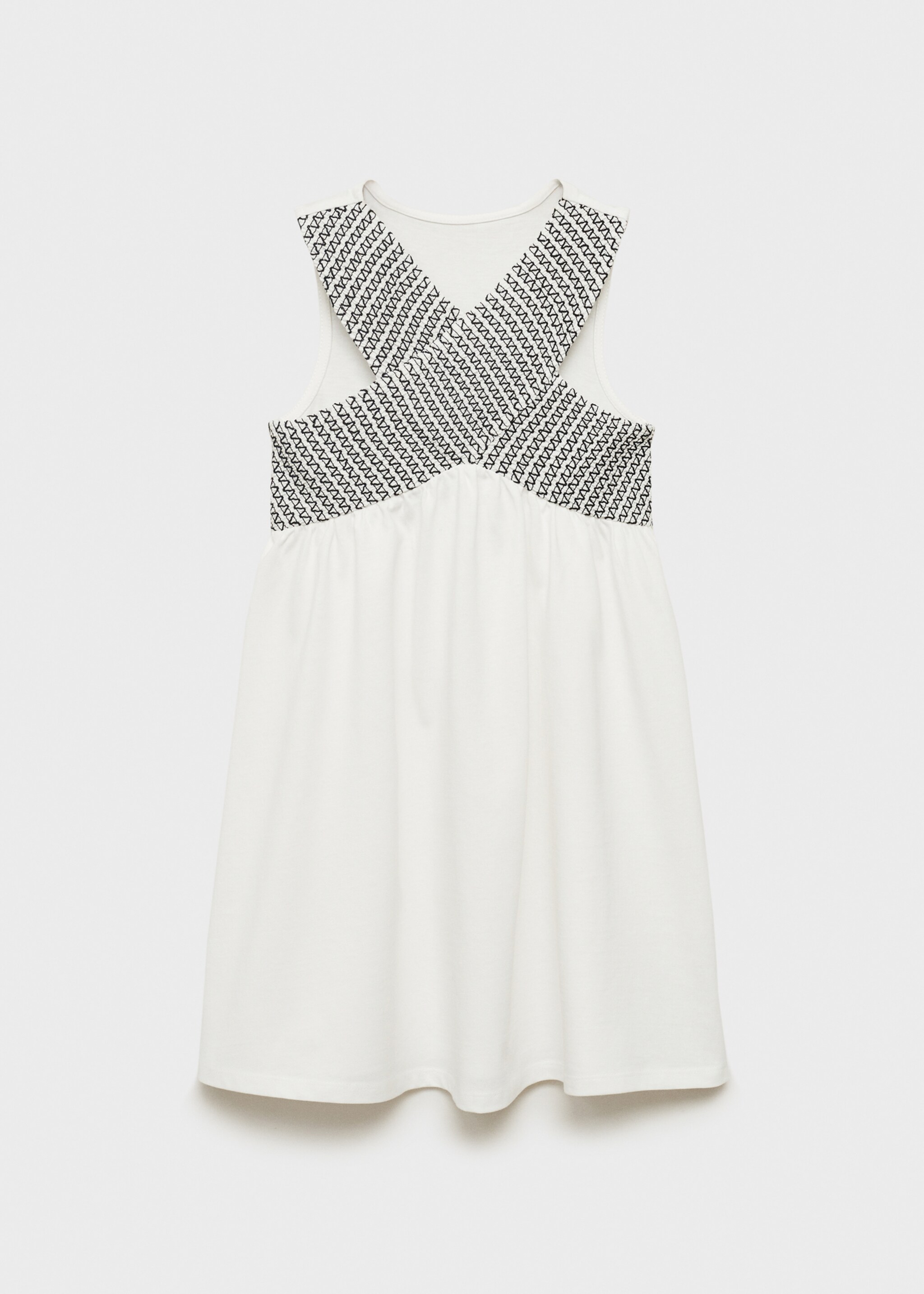 Embroidered wrap dress - Reverse of the article