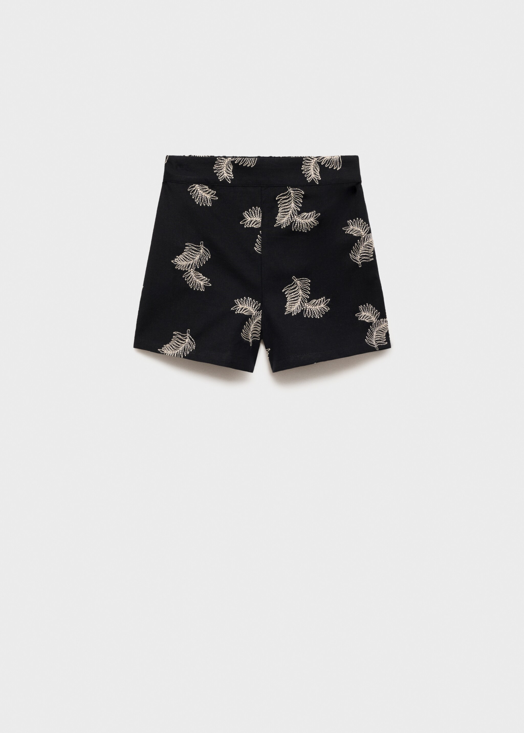 Embroidered linen shorts - Товар без моделі