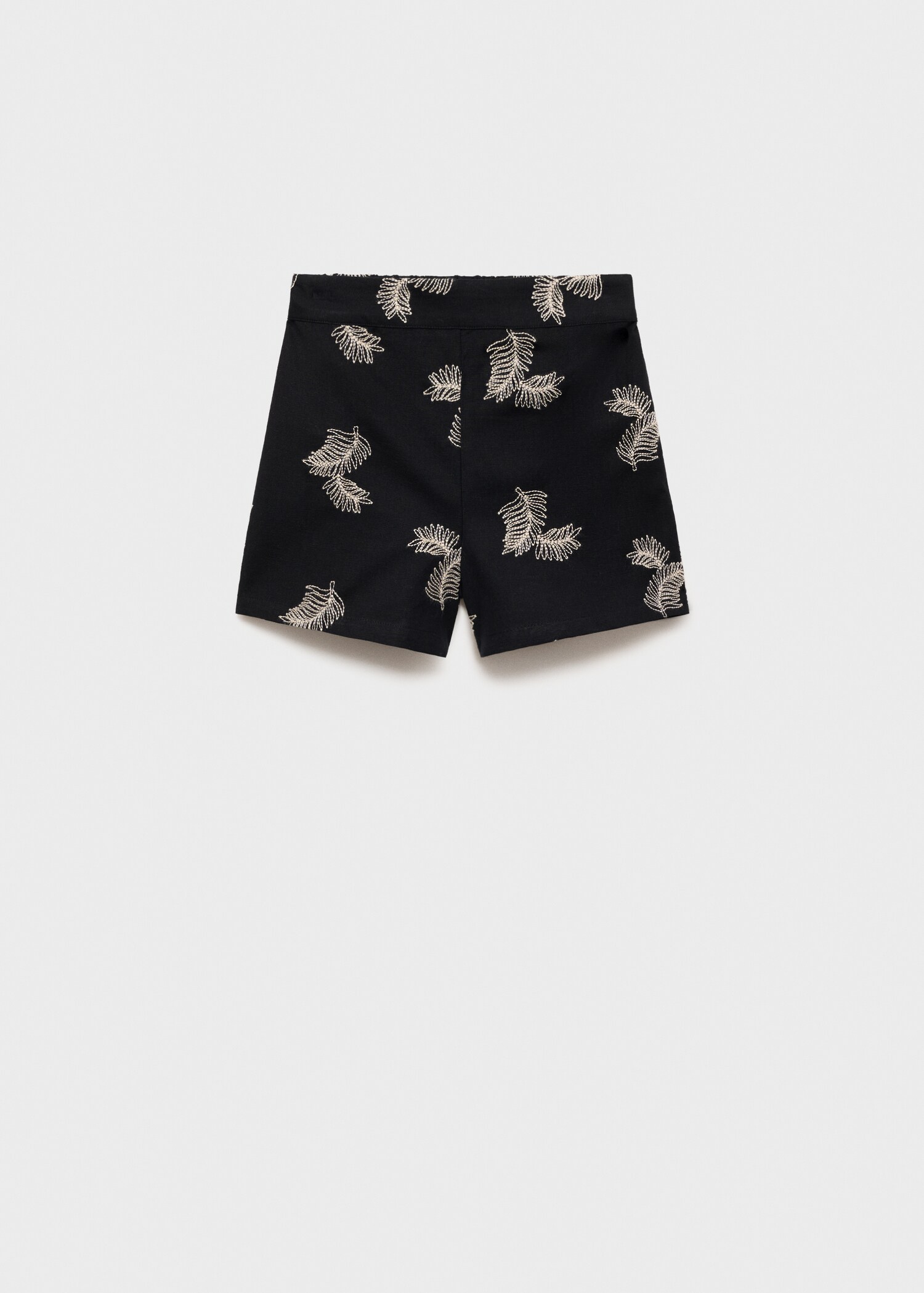 Embroidered linen shorts - Article without model