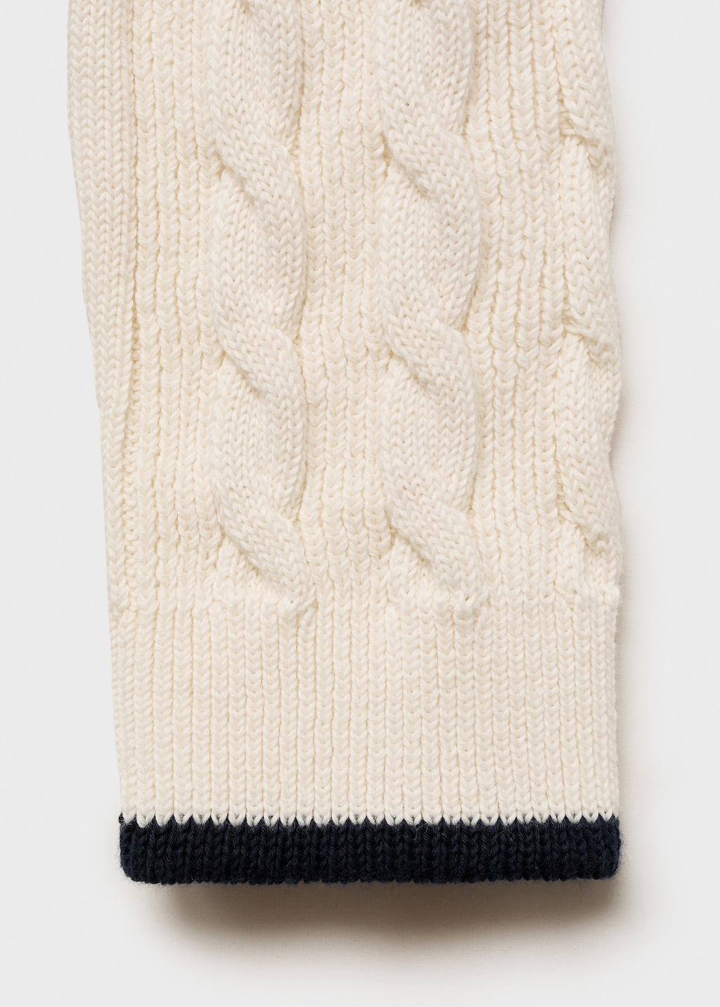 Cable-knit sweater with embroidered message - Women | MANGO USA Cable-knit sweater with embroidered message - Women | MANGO USA