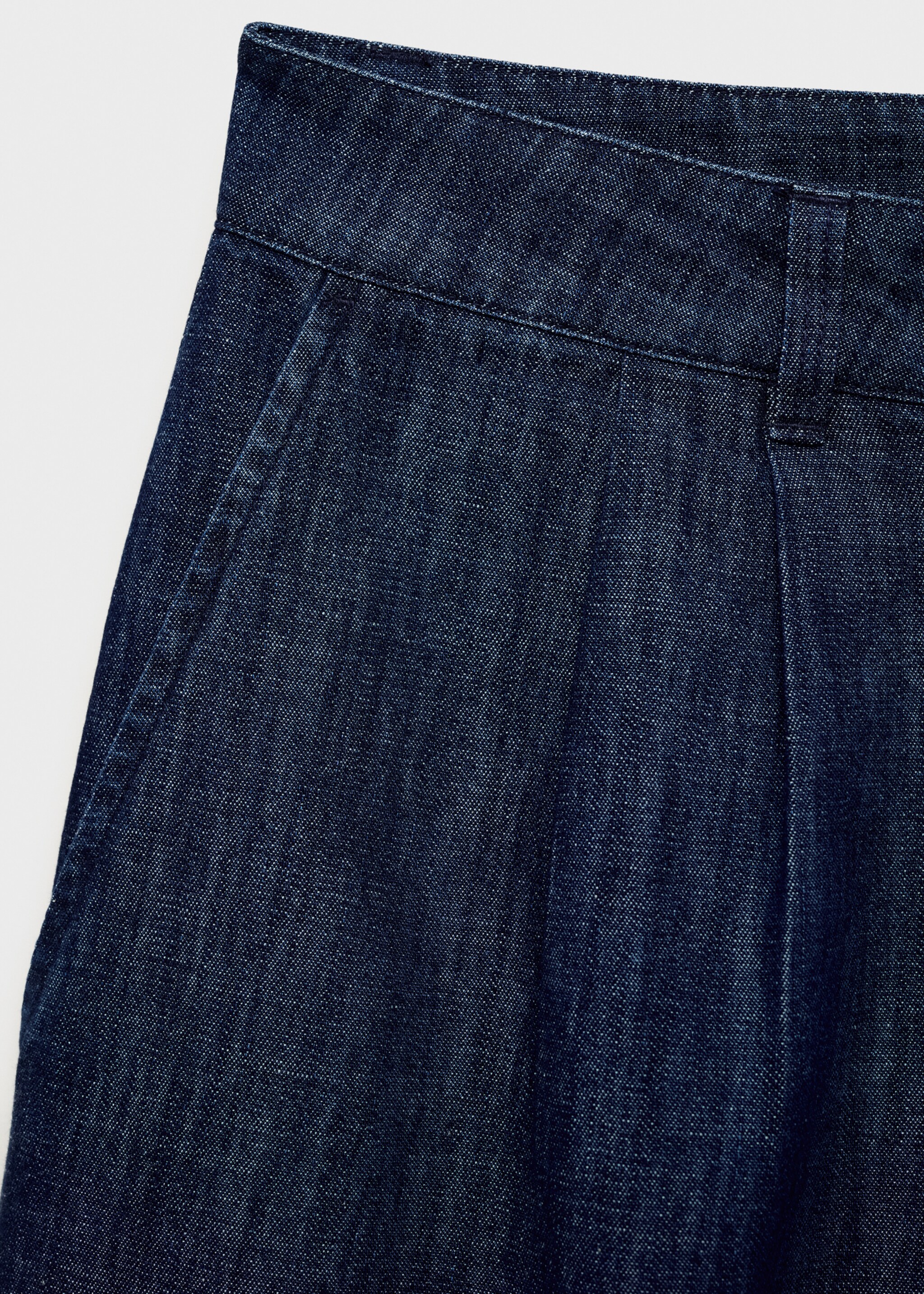 Straight-fit rinse-wash denim bermuda shorts - Details of the article 0